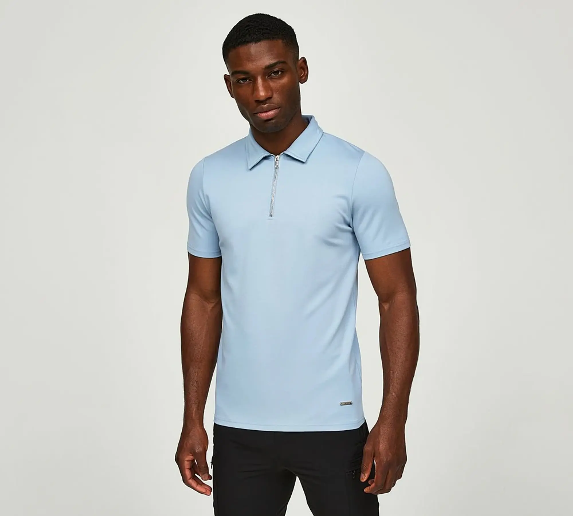 Belier Premium Zip Polo Shirt - Blue - Size 2XL - Blue