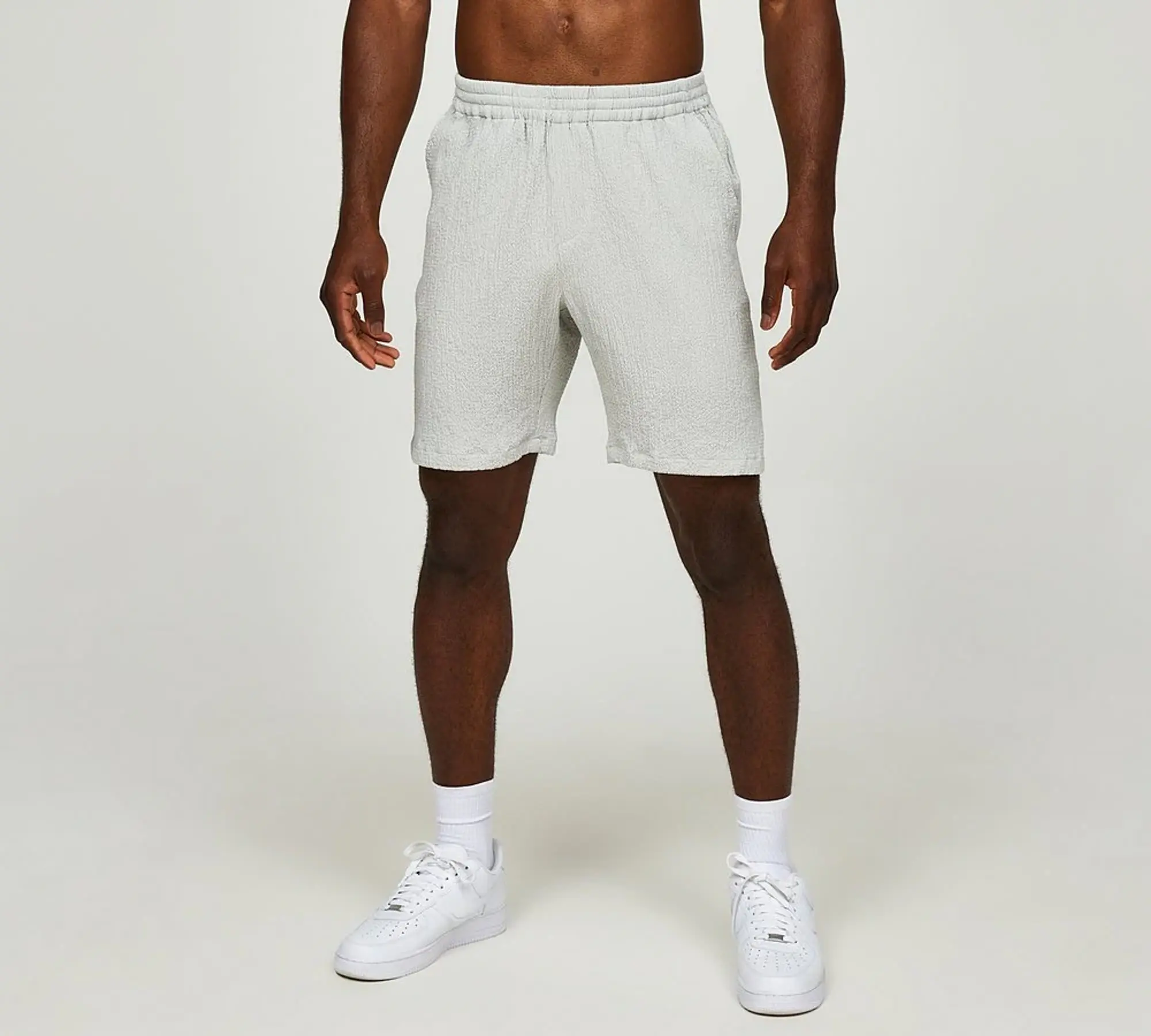 Belier Seersucker Short - Grey - Size 2XL - Grey