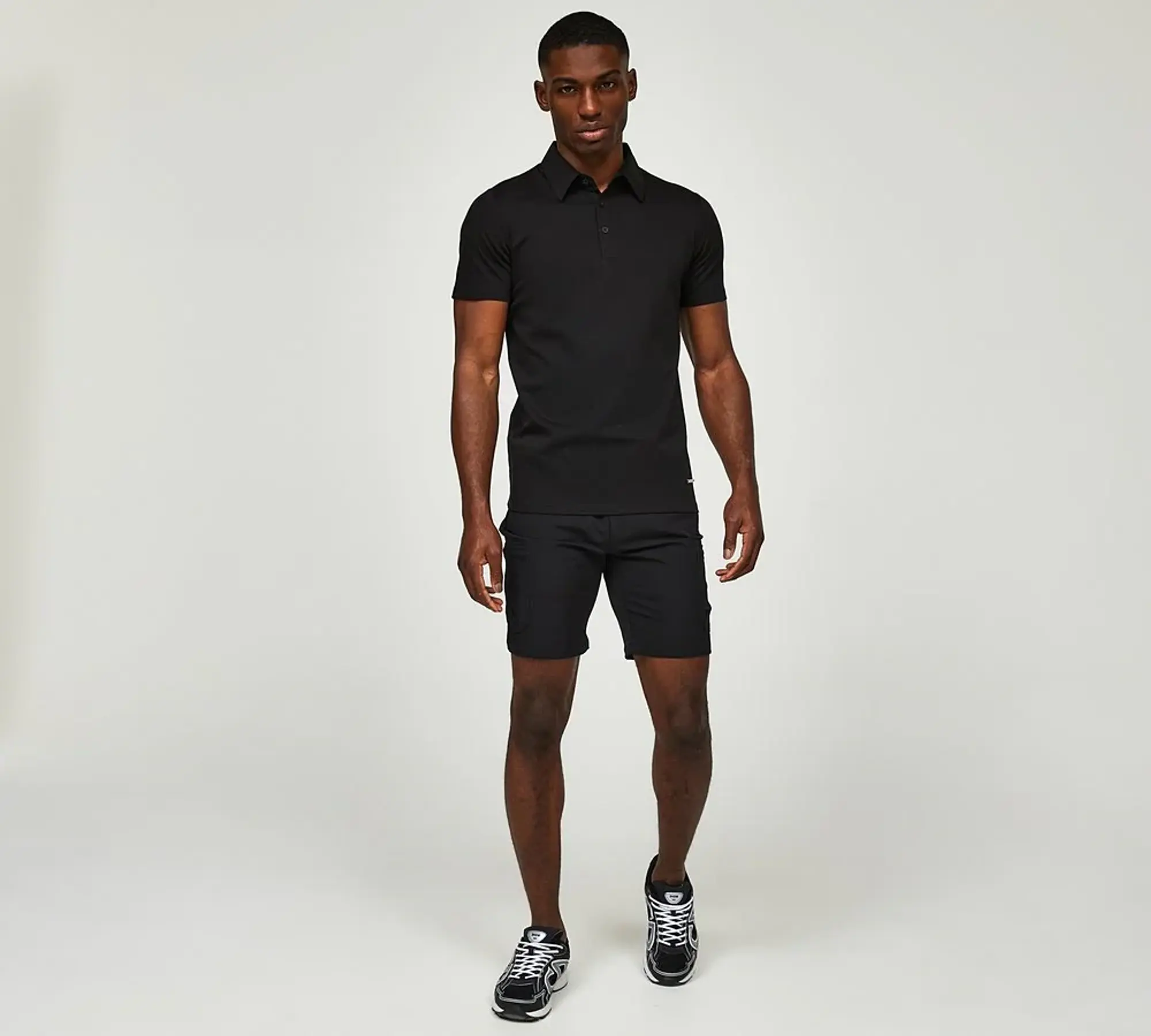 Belier Short Sleeve Mercerised Premium Polo Shirt - Black - Size M - Black
