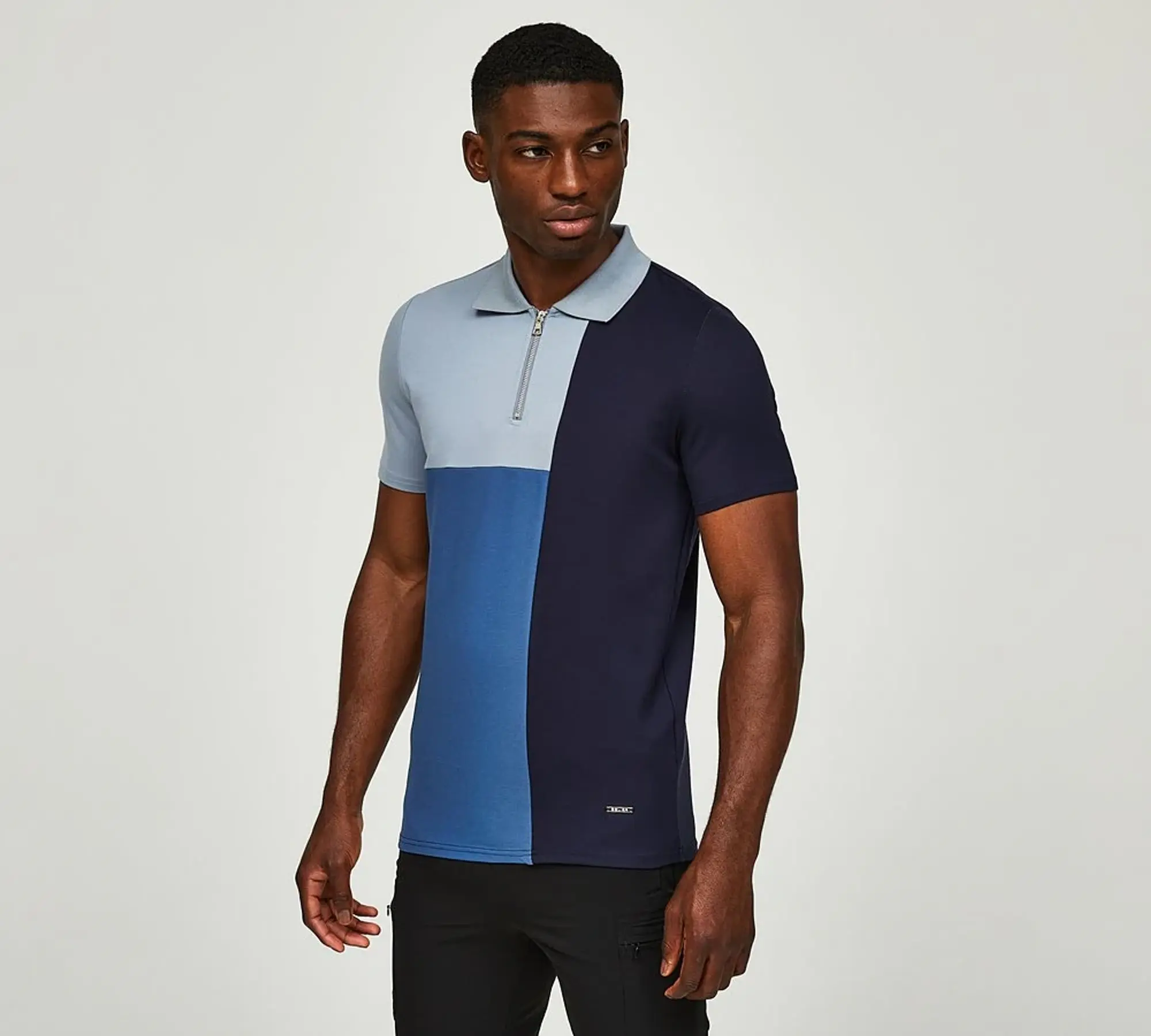 Belier Cut and Sew Polo Shirt - Blue - Size 2XL - Blue