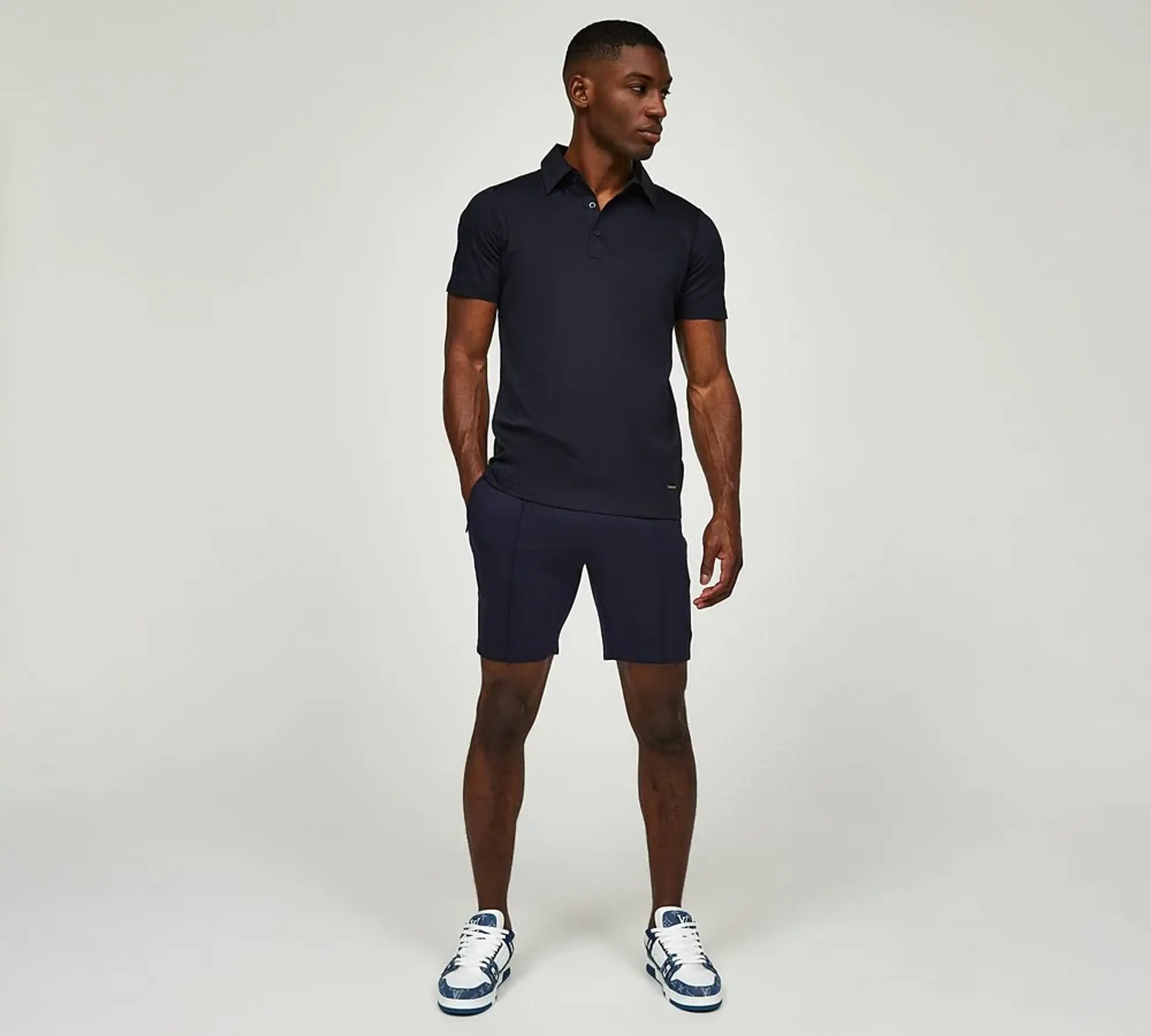 Belier Pintuck Short - Navy - Size 2XL - Navy