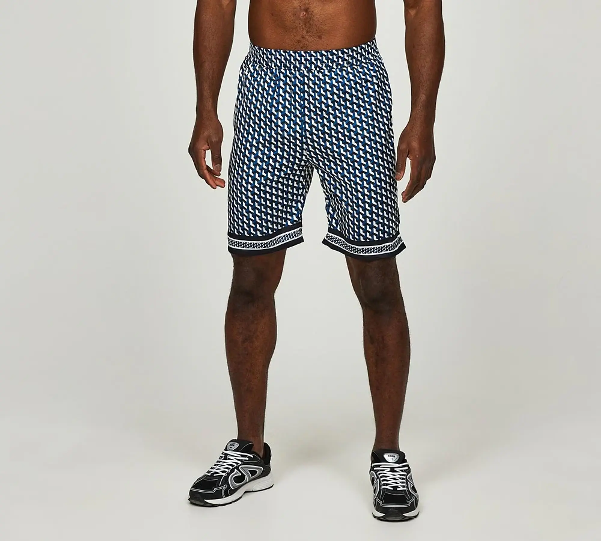 Belier Illusion Print Resort Short - Blue - Size XS - Blue