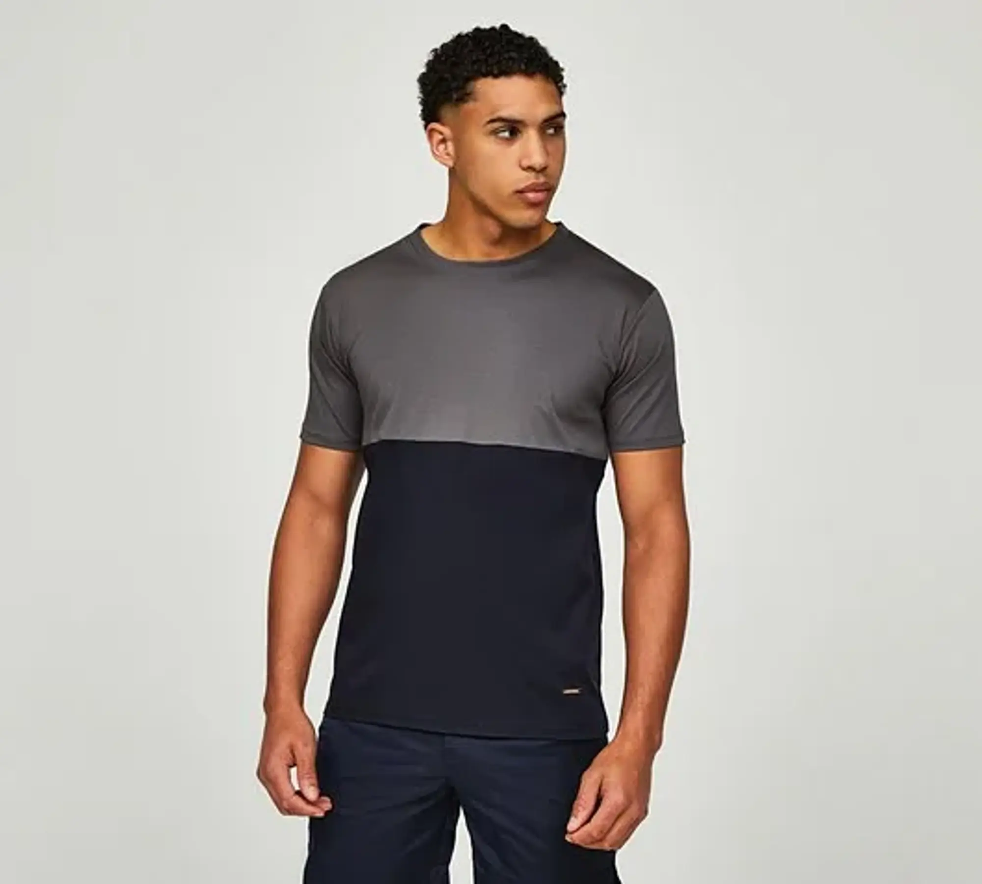 Belier Cut and Sew T-Shirt - Grey - Size 2XL - Grey