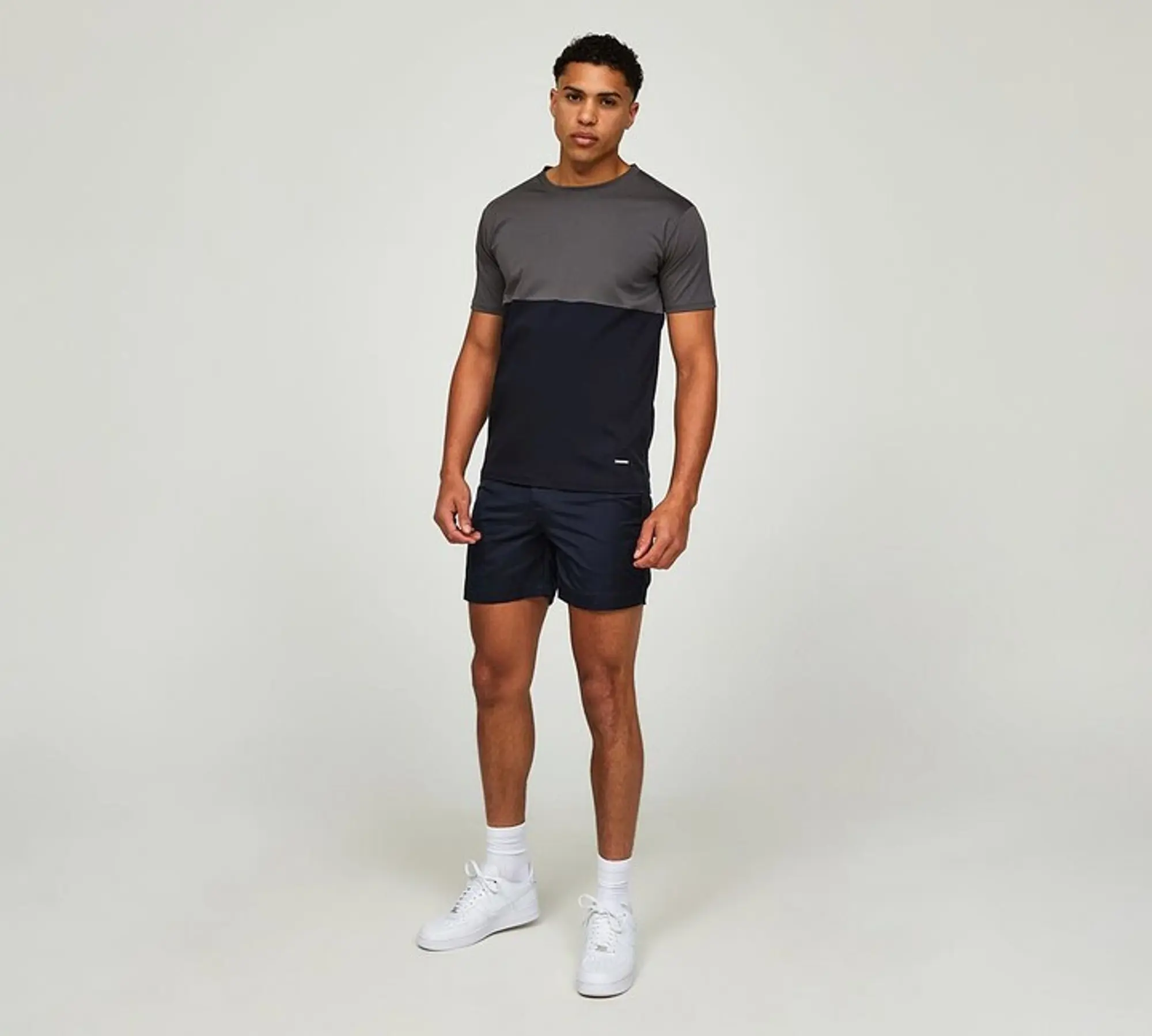 Belier Cut and Sew T-Shirt - Grey - Size 2XL - Grey