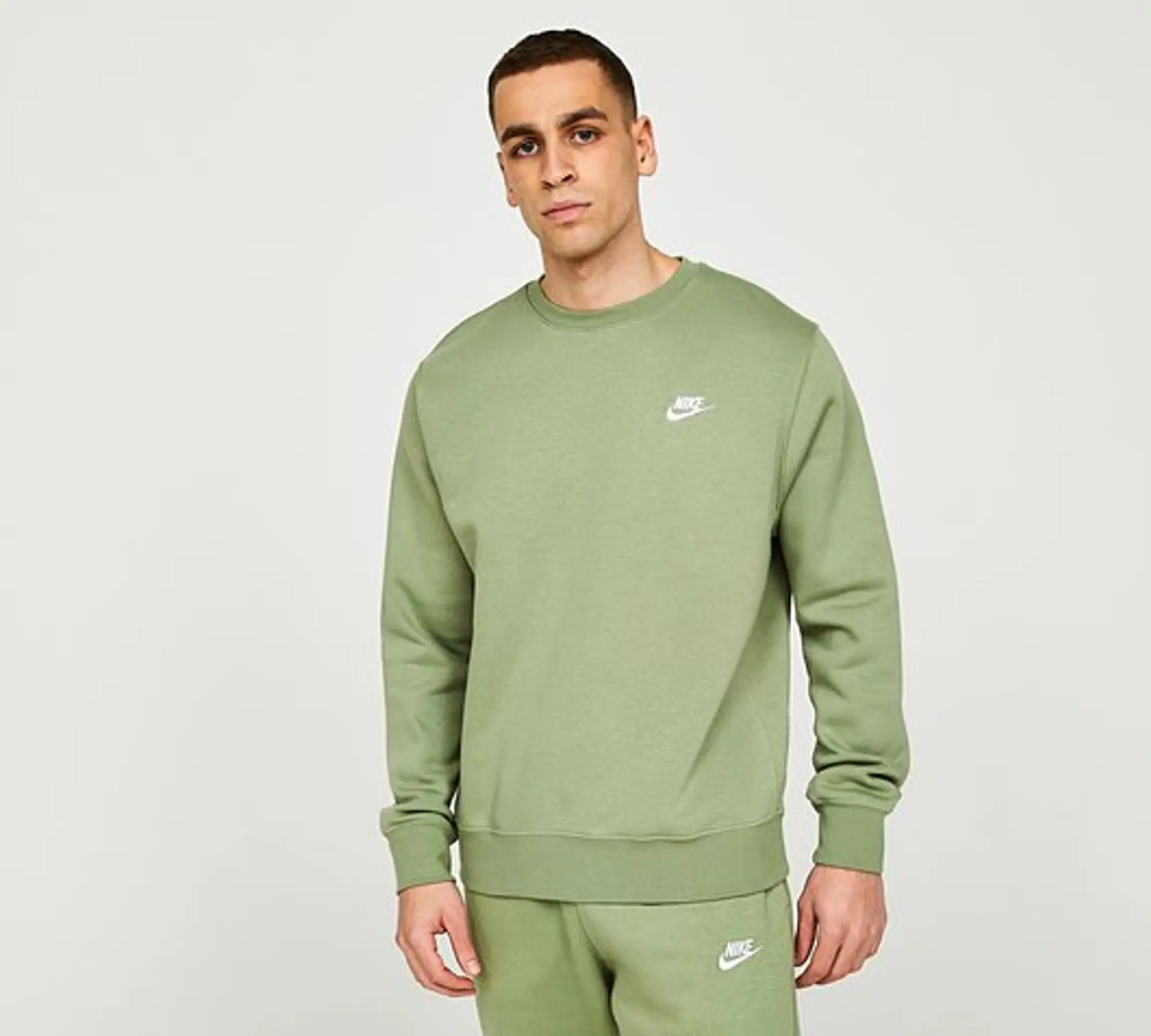 Nike Club Sweatshirt Green Size XS Green BV2662 386 FOOTY.COM