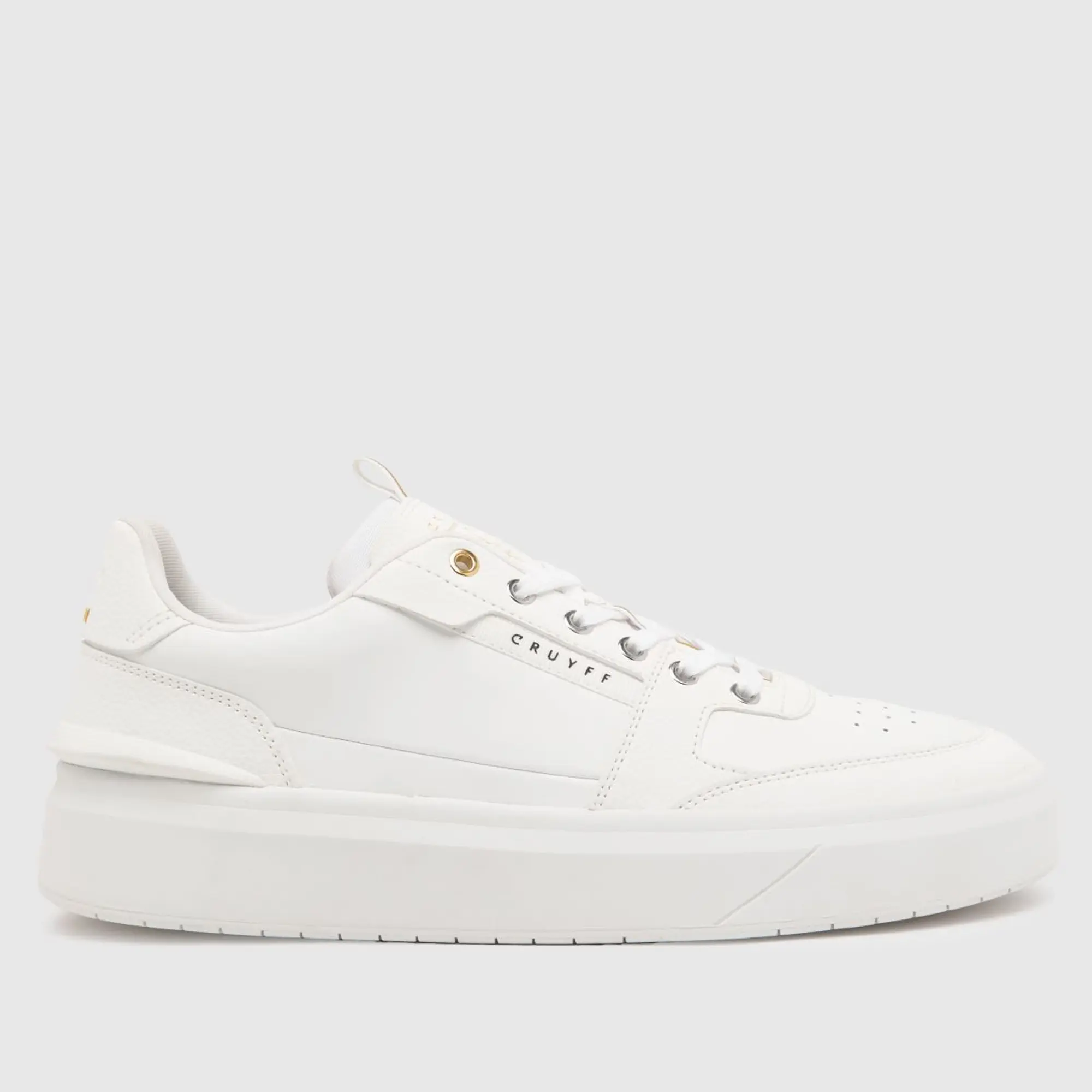 Cruyff Endorsed Tennis Trainer - White - Size 8 - White