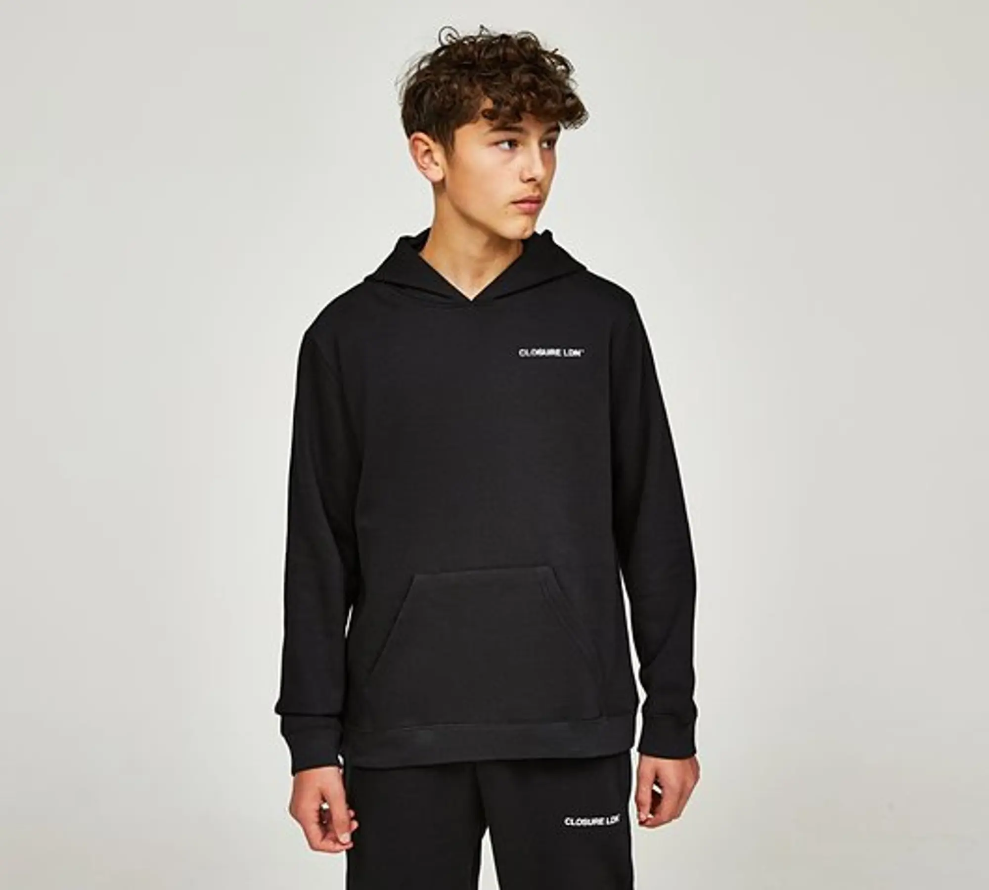 Closure London Junior Essential LDN Hoodie - Black - Size M/B - Black