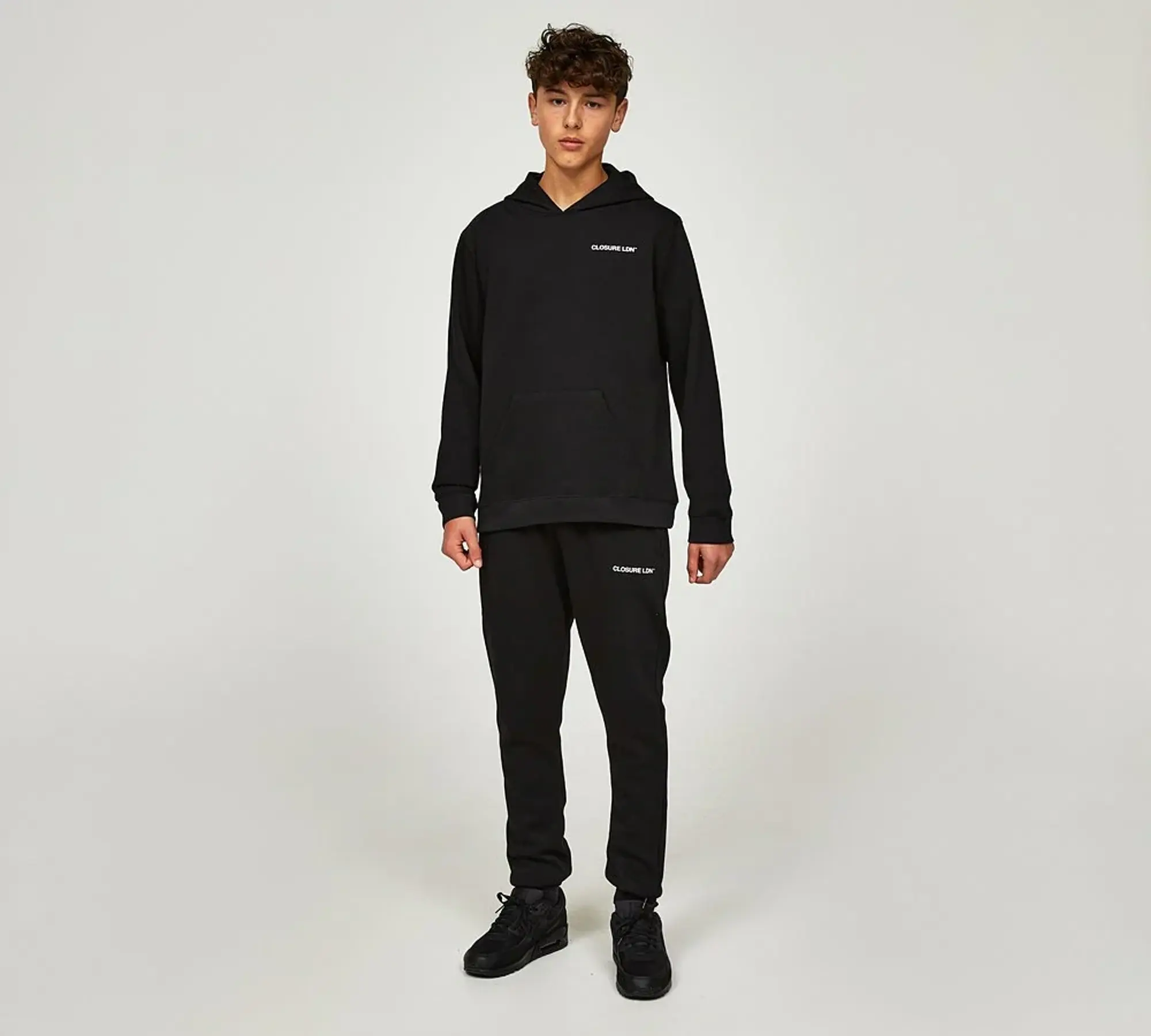 Closure London Junior Essential LDN Hoodie - Black - Size M/B - Black