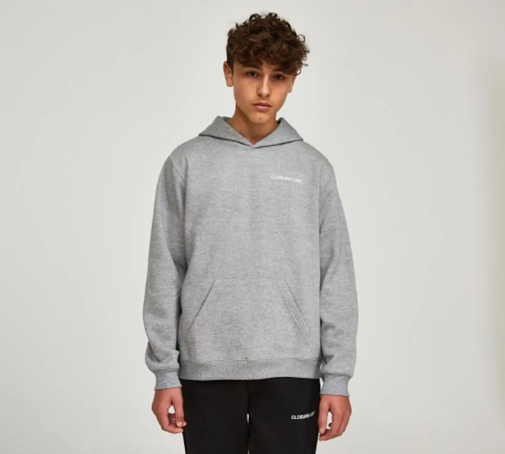 Closure London Junior Essential LDN Hoodie - Grey - Size S/B - Grey