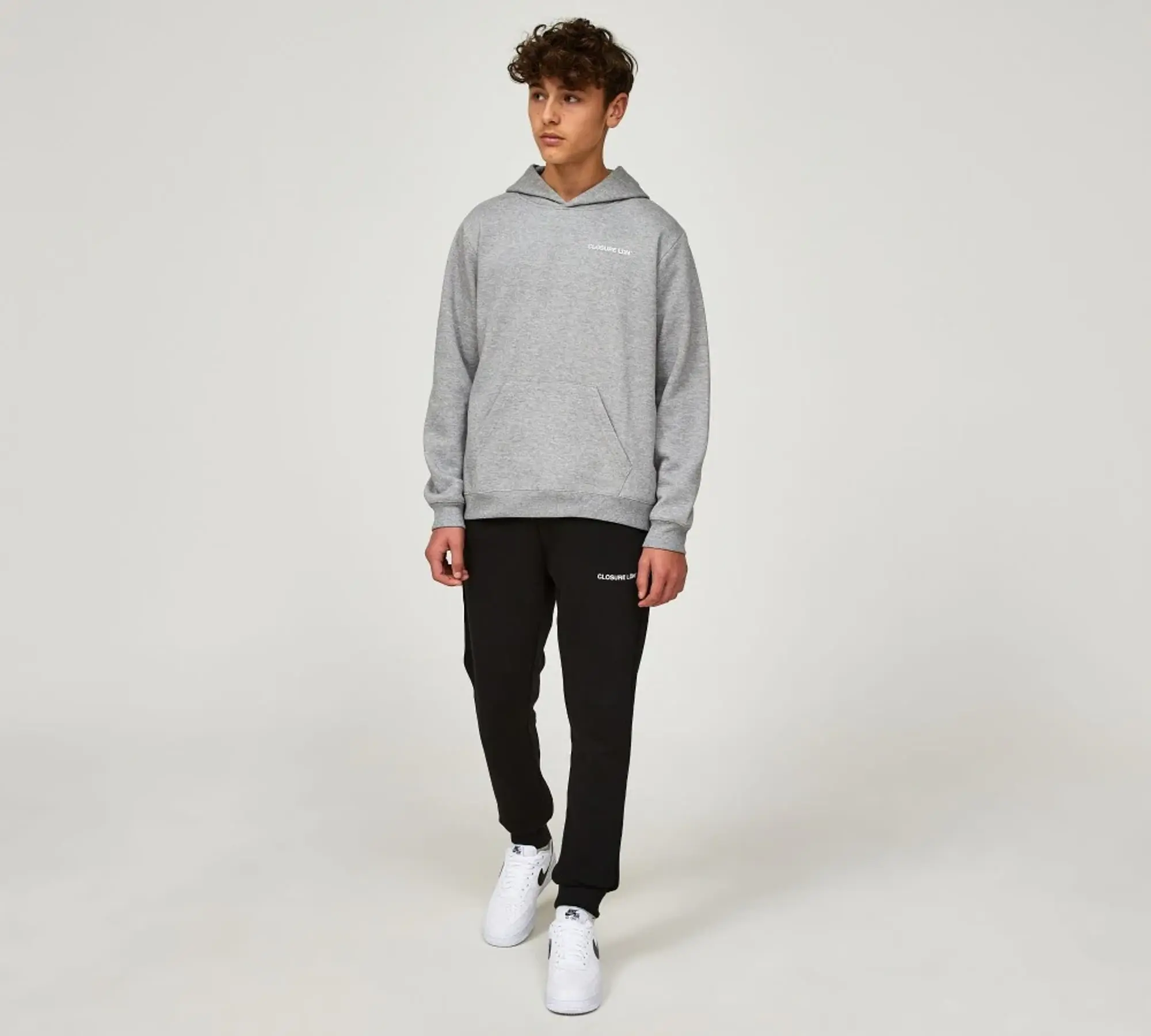 Closure London Junior Essential LDN Hoodie - Grey - Size S/B - Grey