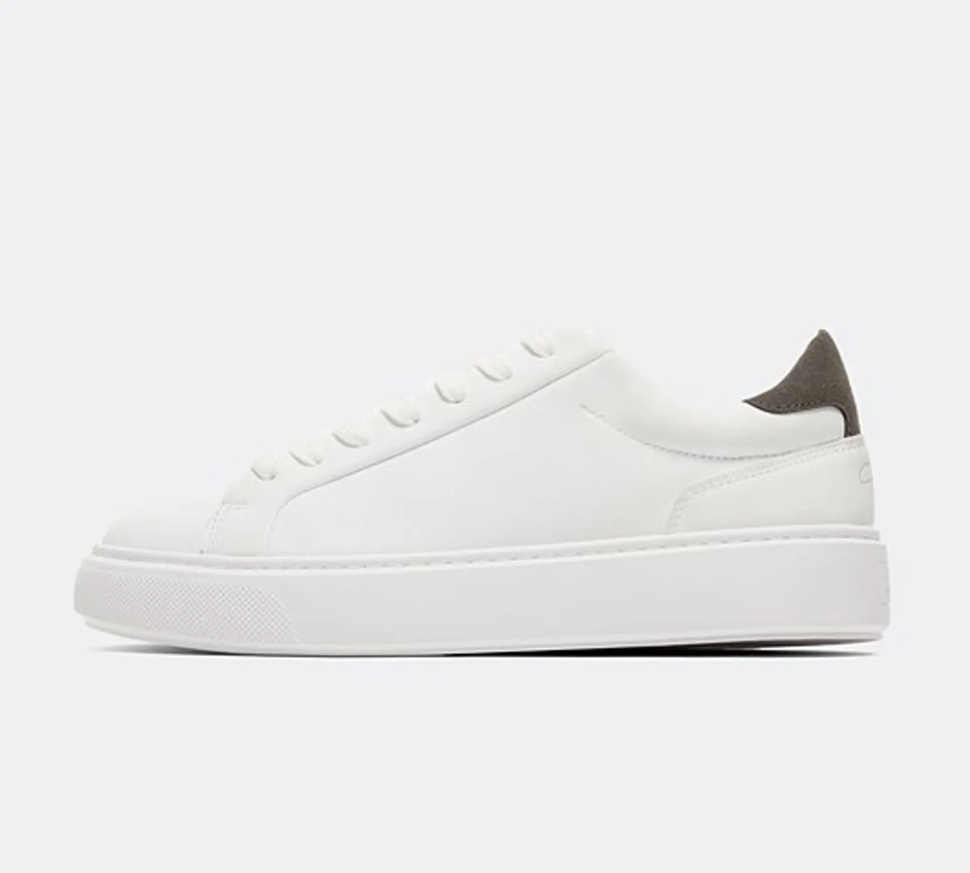 Closure London Premium Classic Trainer - White / Grey