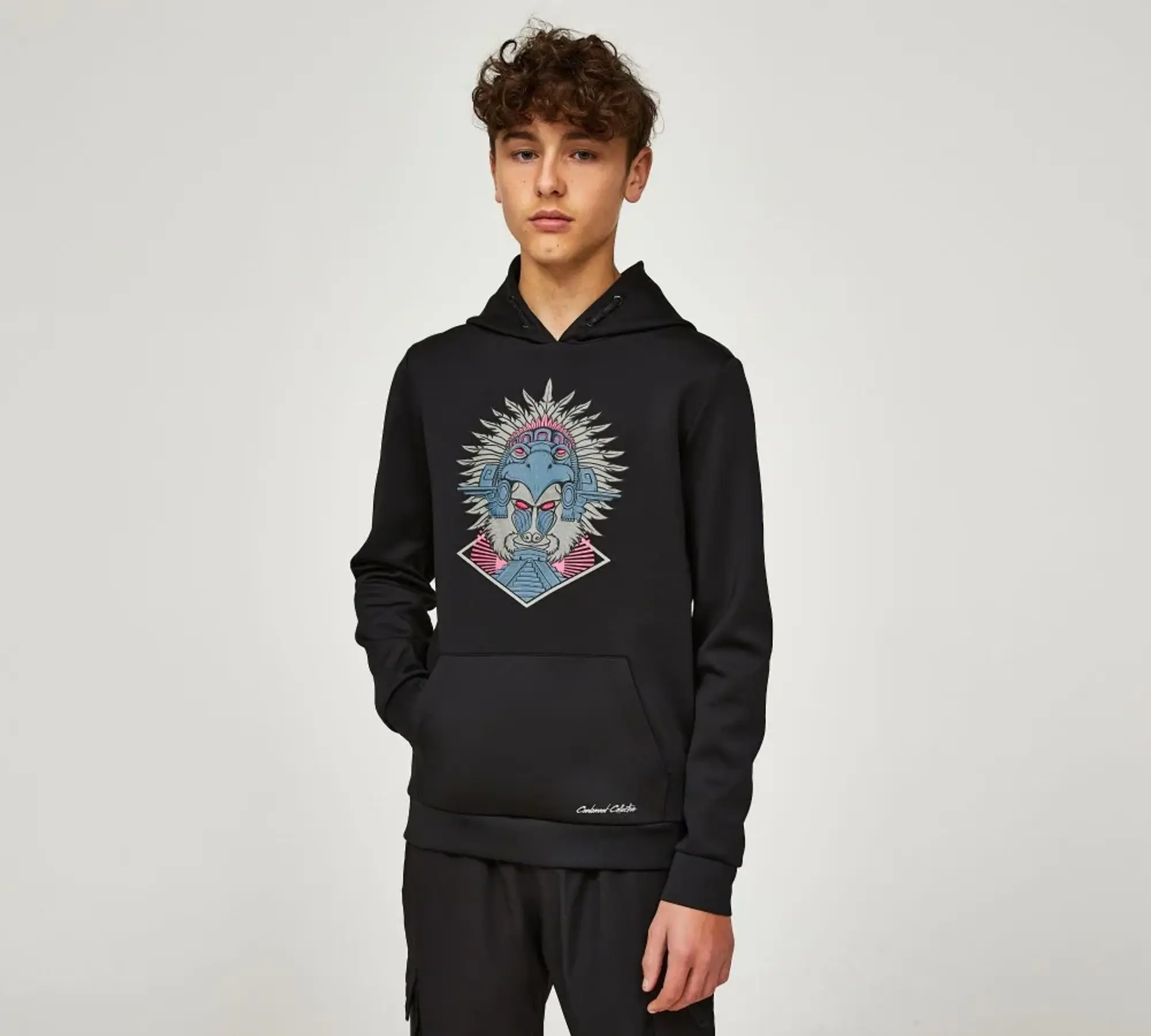 Condemned Nation Junior Kaax Overhead Hoodie - Black - Size XL/B - Black