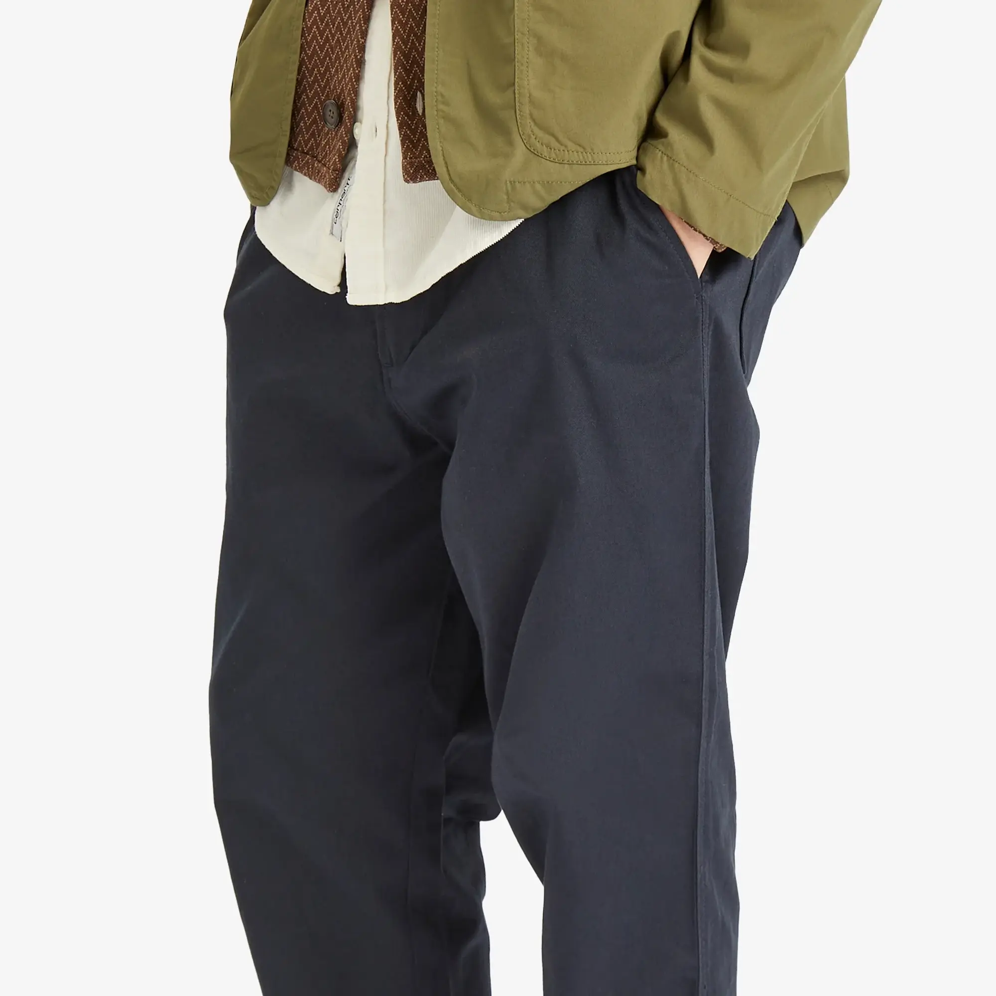 Universal Works Men's Twill Hi Water Trouser Navy