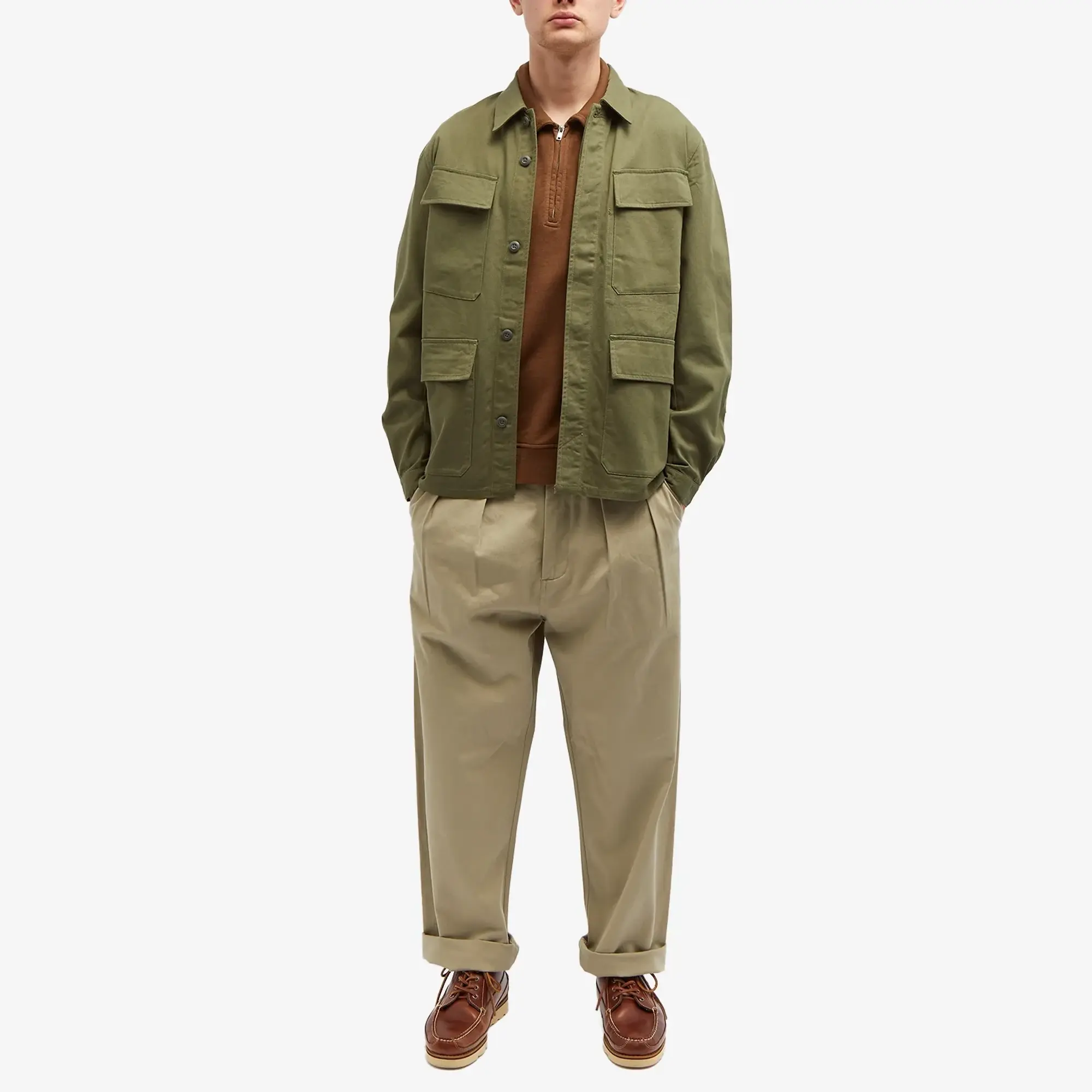 Universal Works Men's MW Fatigue Jacket Light Olive
