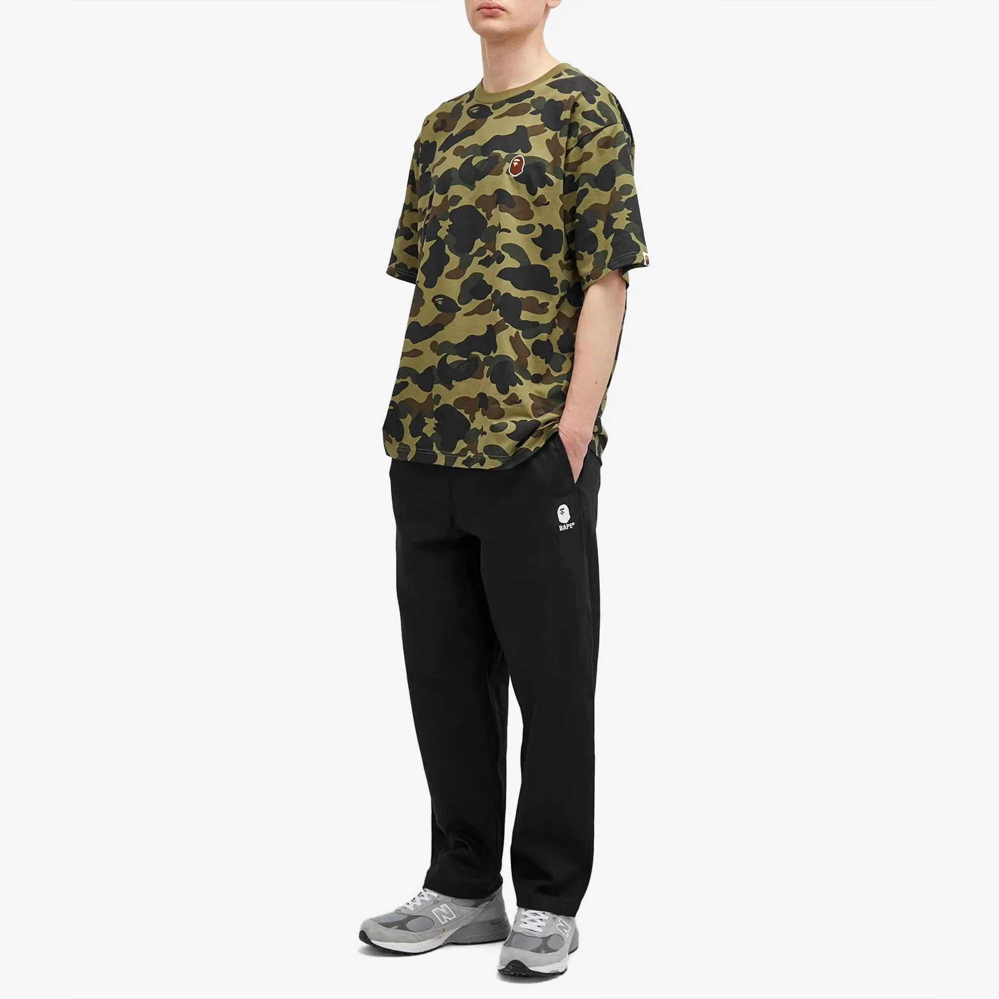 A Bathing Ape Men's 1st Camo One Point T-Shirt Green
