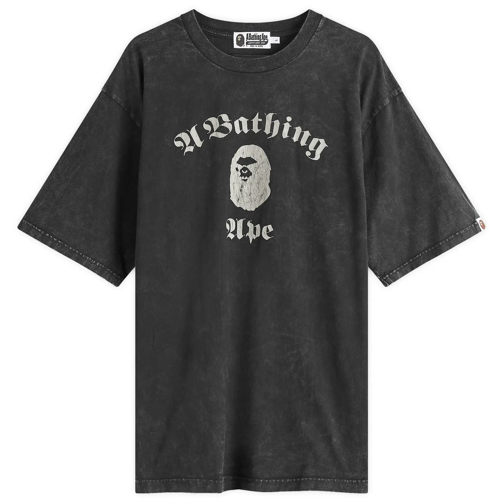 A Bathing Ape Men's Over Dye T-Shirt Black