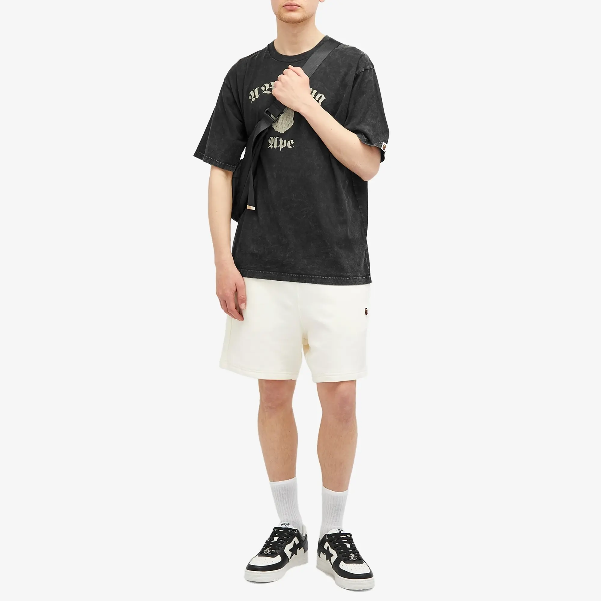 A Bathing Ape Men's Over Dye T-Shirt Black