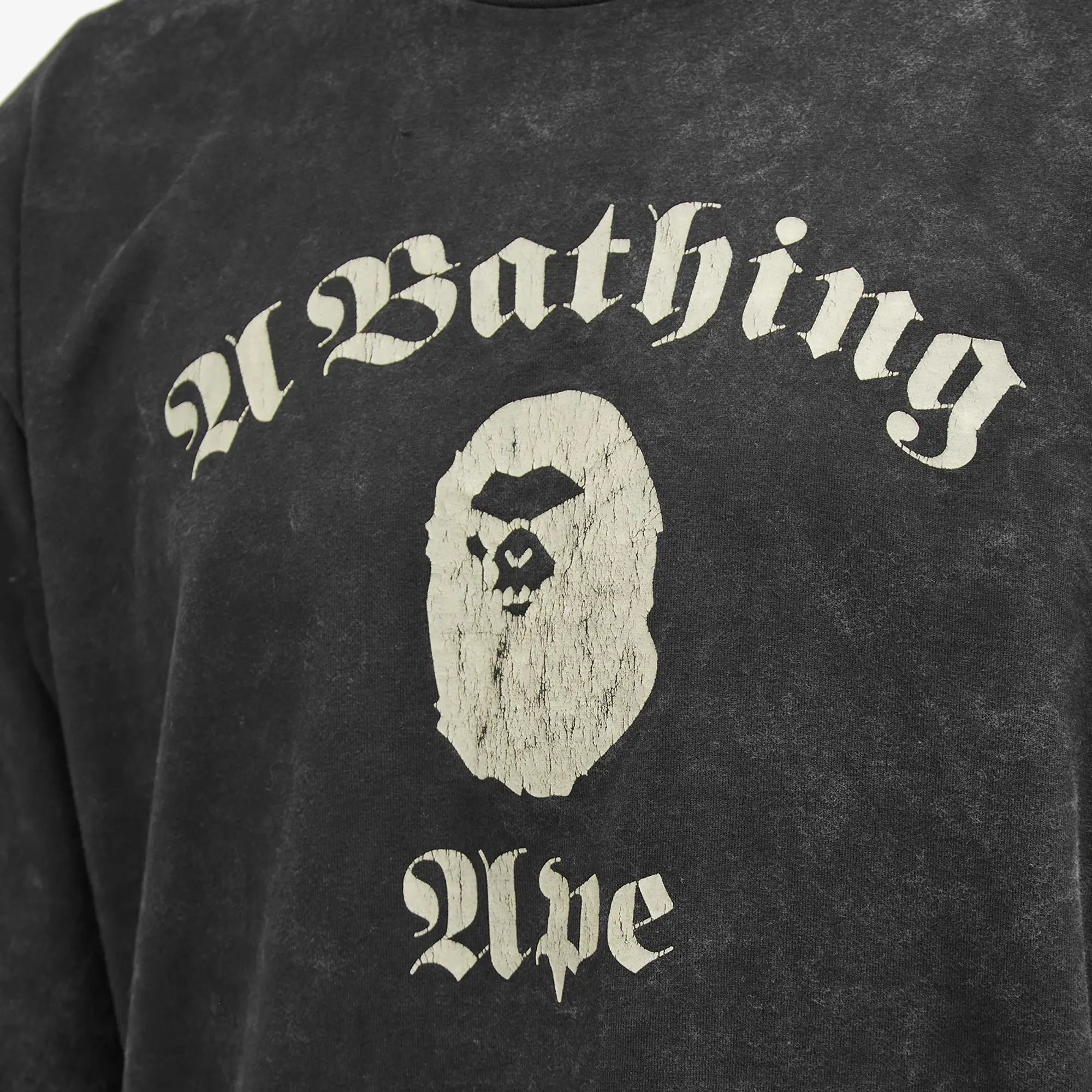 A Bathing Ape Men's Over Dye T-Shirt Black