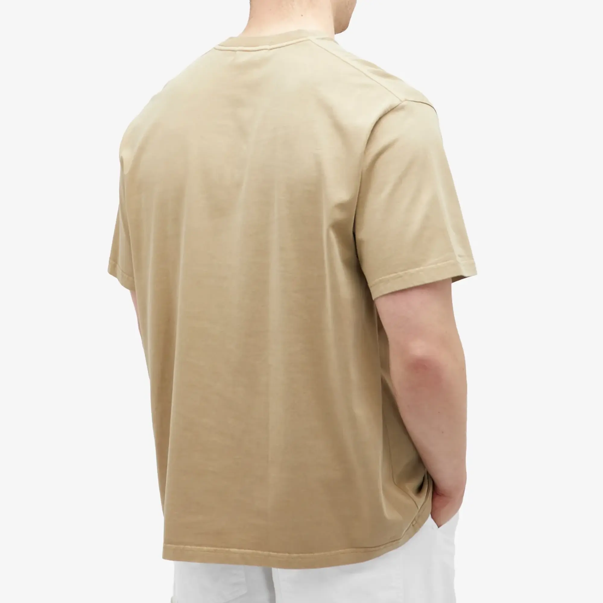 T-Shirt A Bathing Ape Ape Head One Point Garment Dyed Pocket Relaxed Fit Tee Beige S