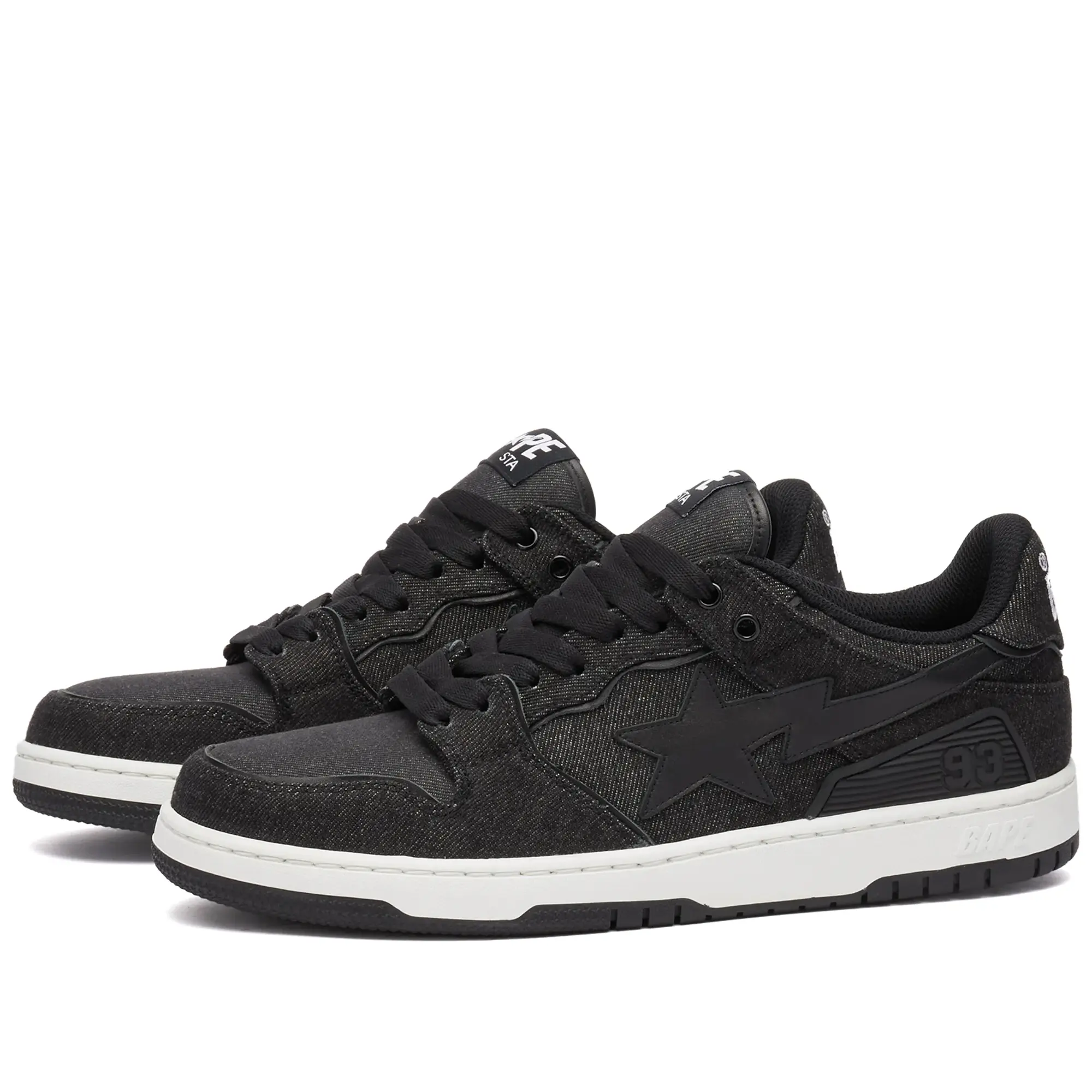 Sneakers A Bathing Ape Bape Sk8 Sta Denim Black Eur 44