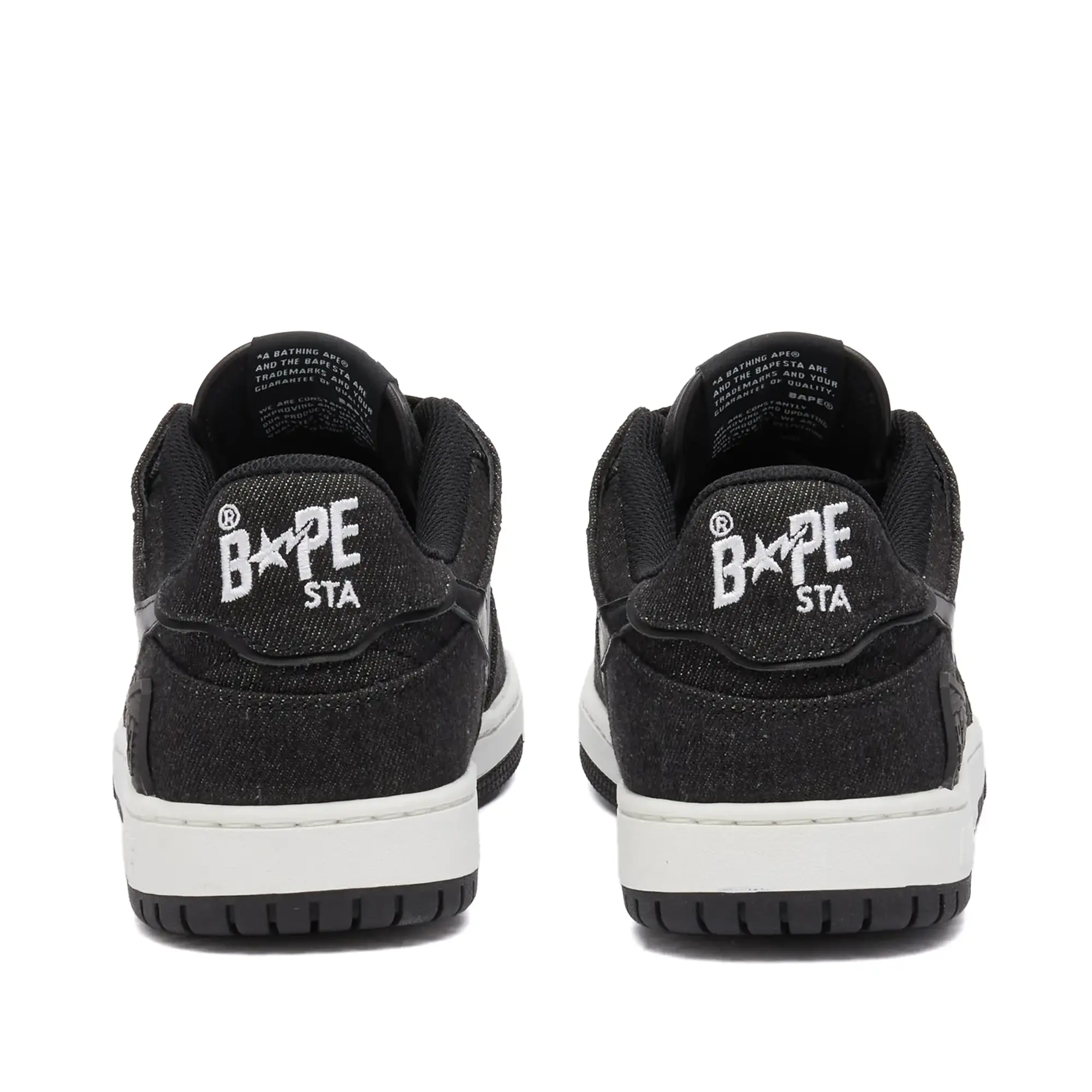 Sneakers A Bathing Ape Bape Sk8 Sta Denim Black Eur 44