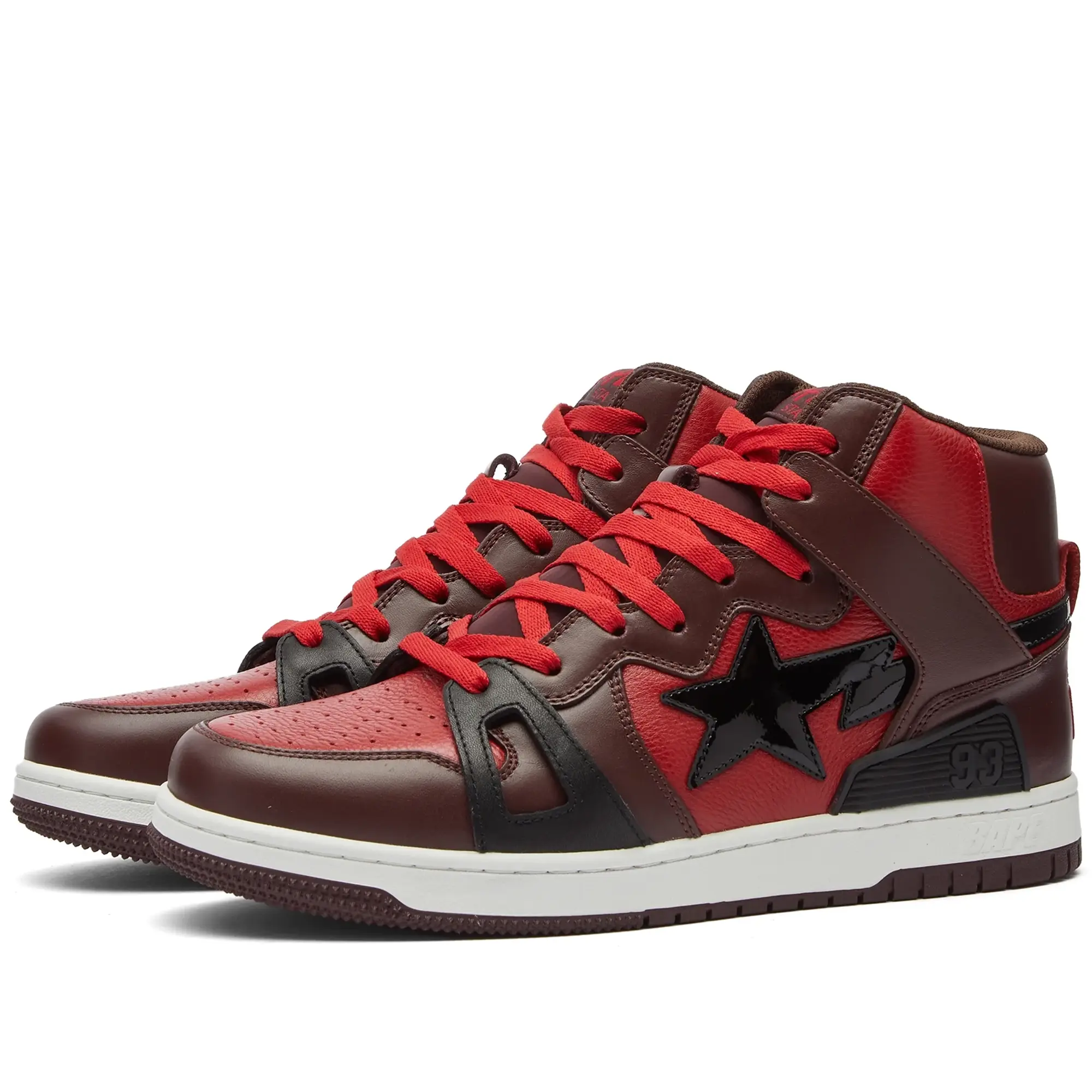 Sneakers A Bathing Ape Bape Sta 93 Hi Red Eur 42.5