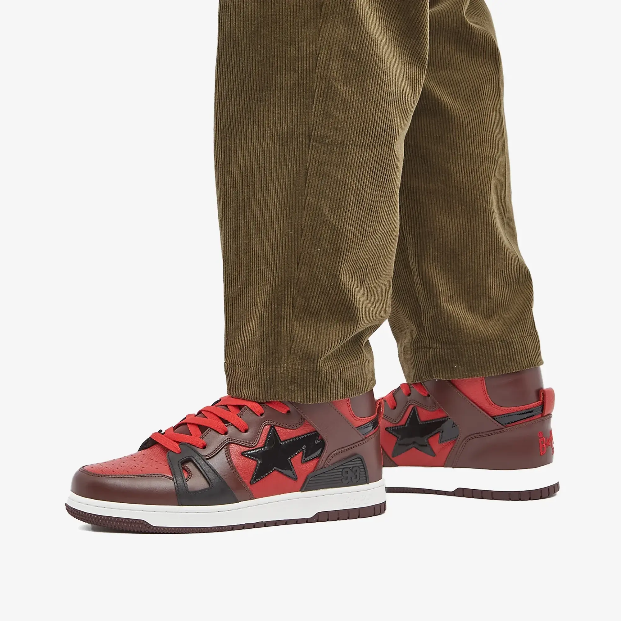 Sneakers A Bathing Ape Bape Sta 93 Hi Red Eur 42.5