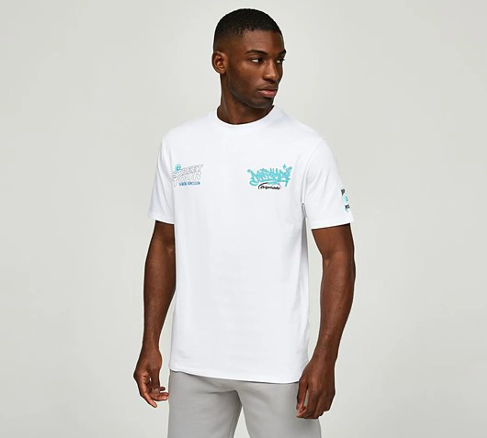 Dripmade Street Tour 2.0 Boxy Fit T-Shirt - White - Size L - White