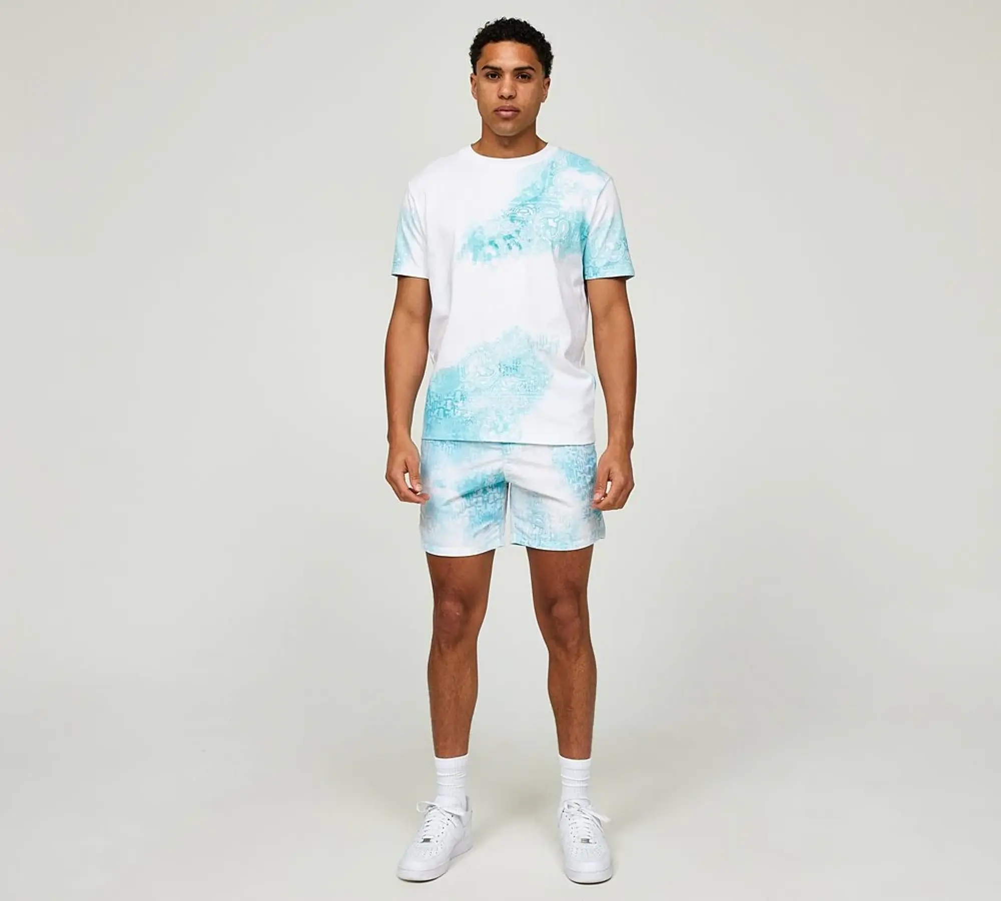 Dripmade Outlaw AOP Boxy Fit T-Shirt - White - Size S - White