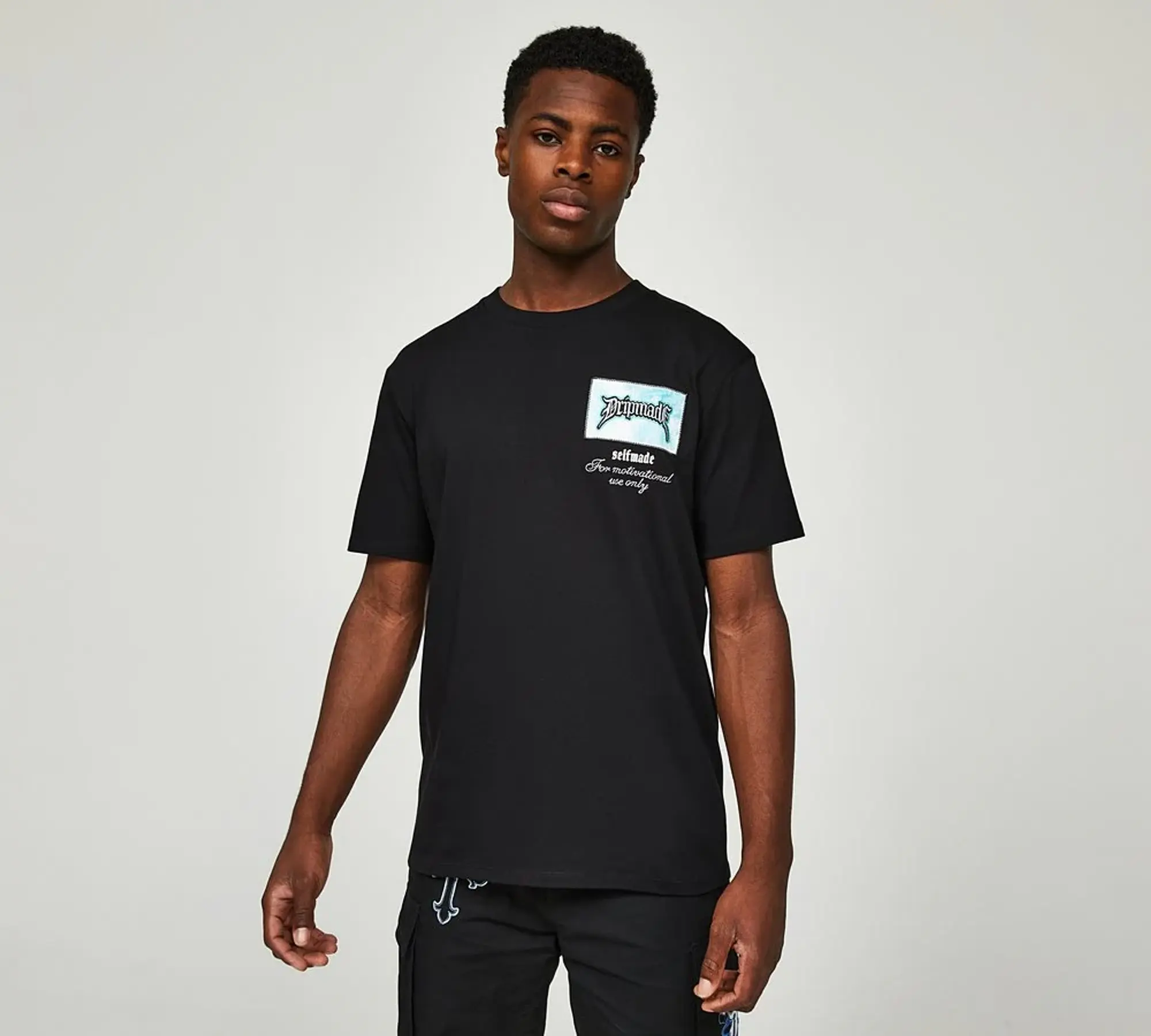 Dripmade Outlaw Boxy Fit T-Shirt  - Black - Size 2XL - Black