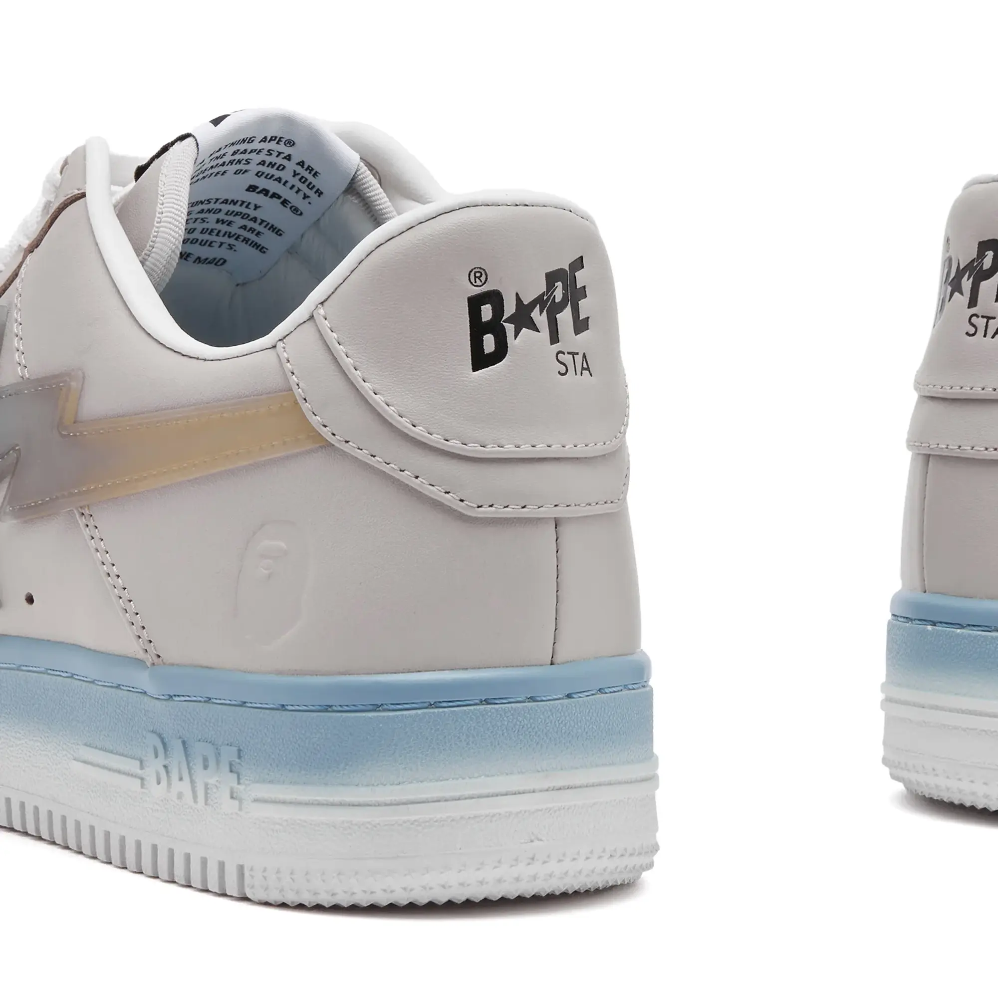 A Bathing Ape Men's Bape Sta #5 Sneaker Beige