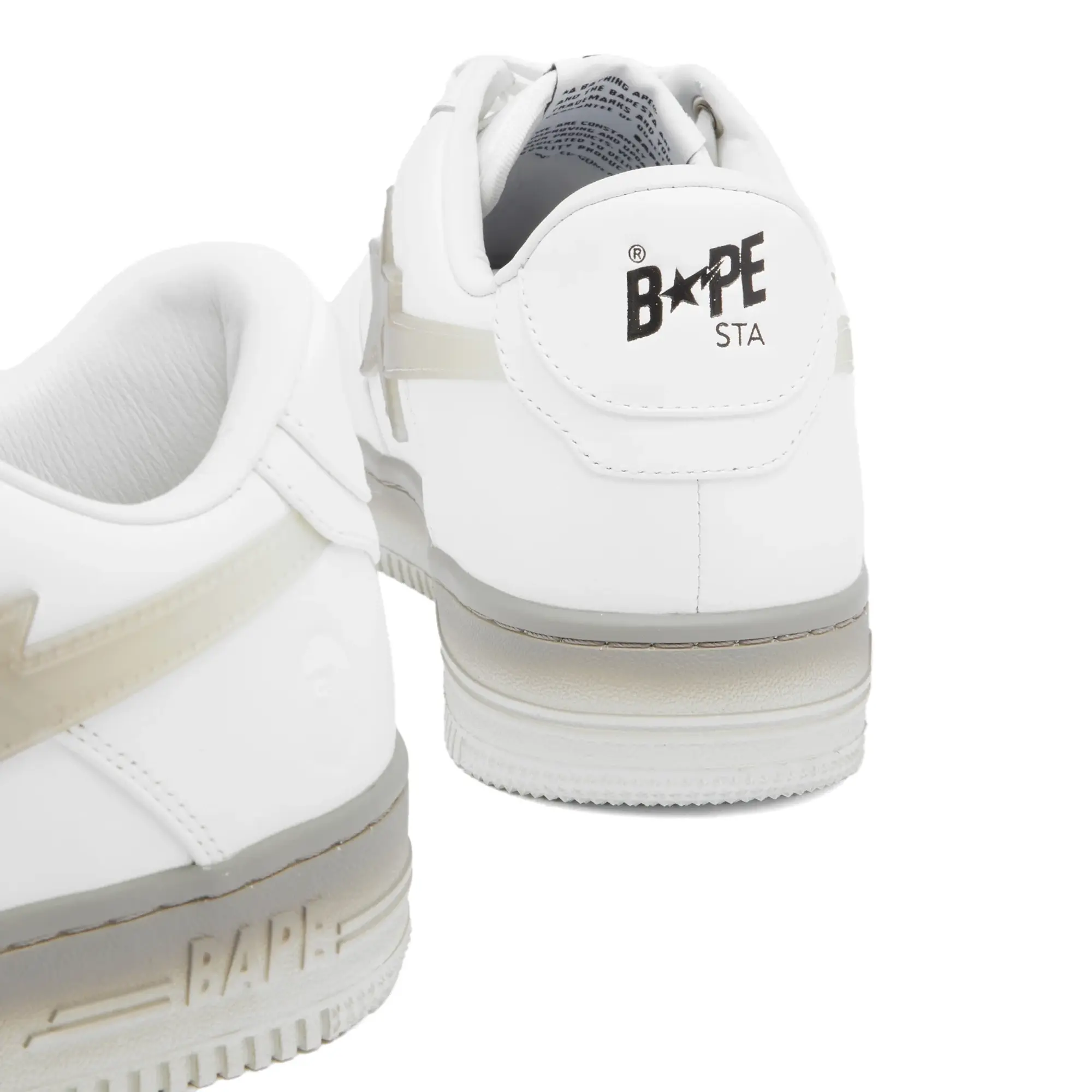 A Bathing Ape Men's Bape Sta #5 Sneaker White