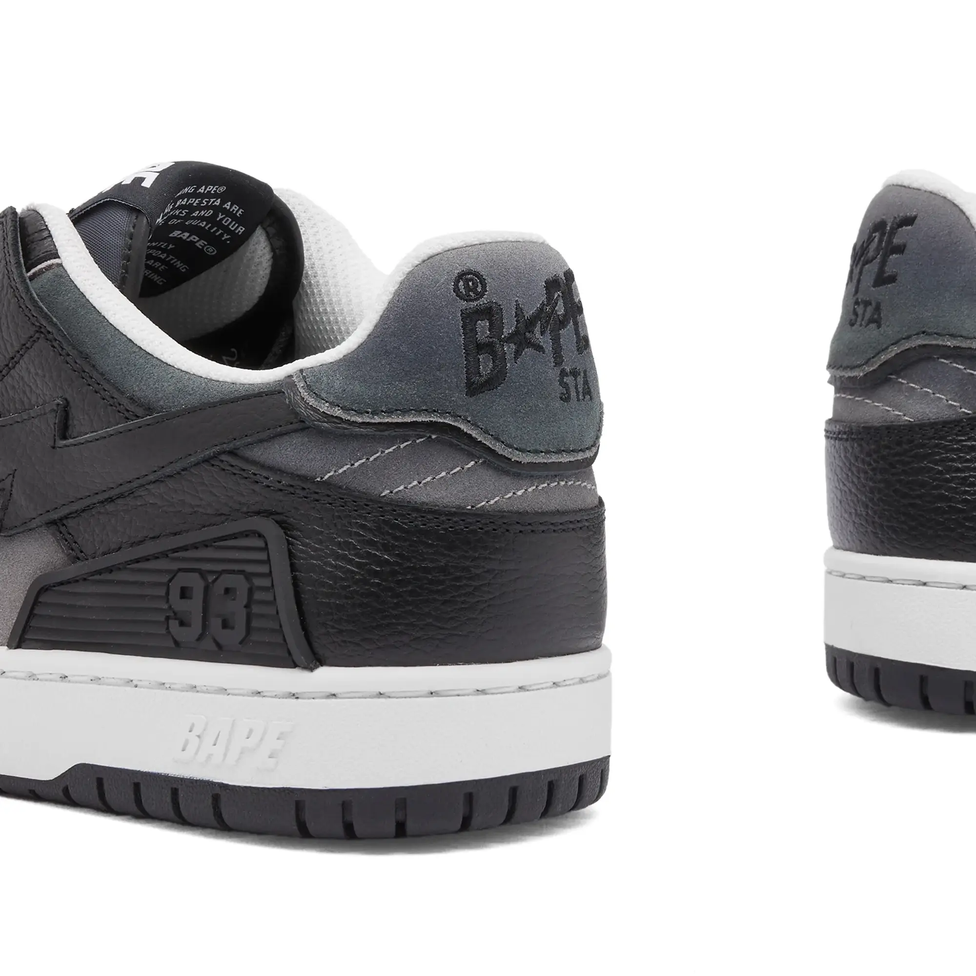 A Bathing Ape Men's Bape Sk8 Sta #4 Sneaker Black