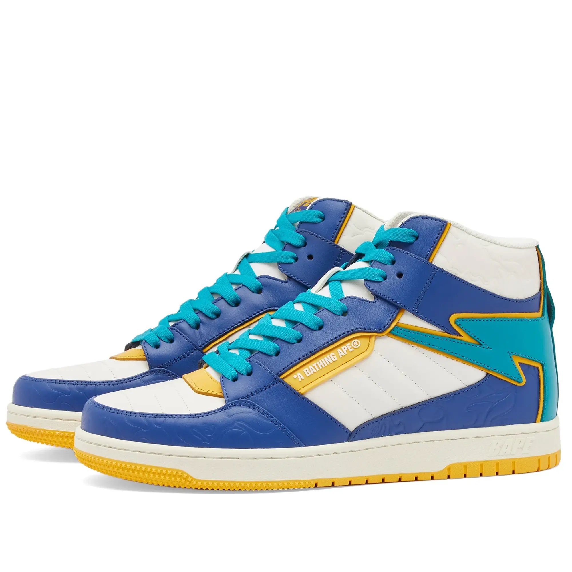 A Bathing Ape Men's Bape Sta 88 #1 Mid Sneaker Blue