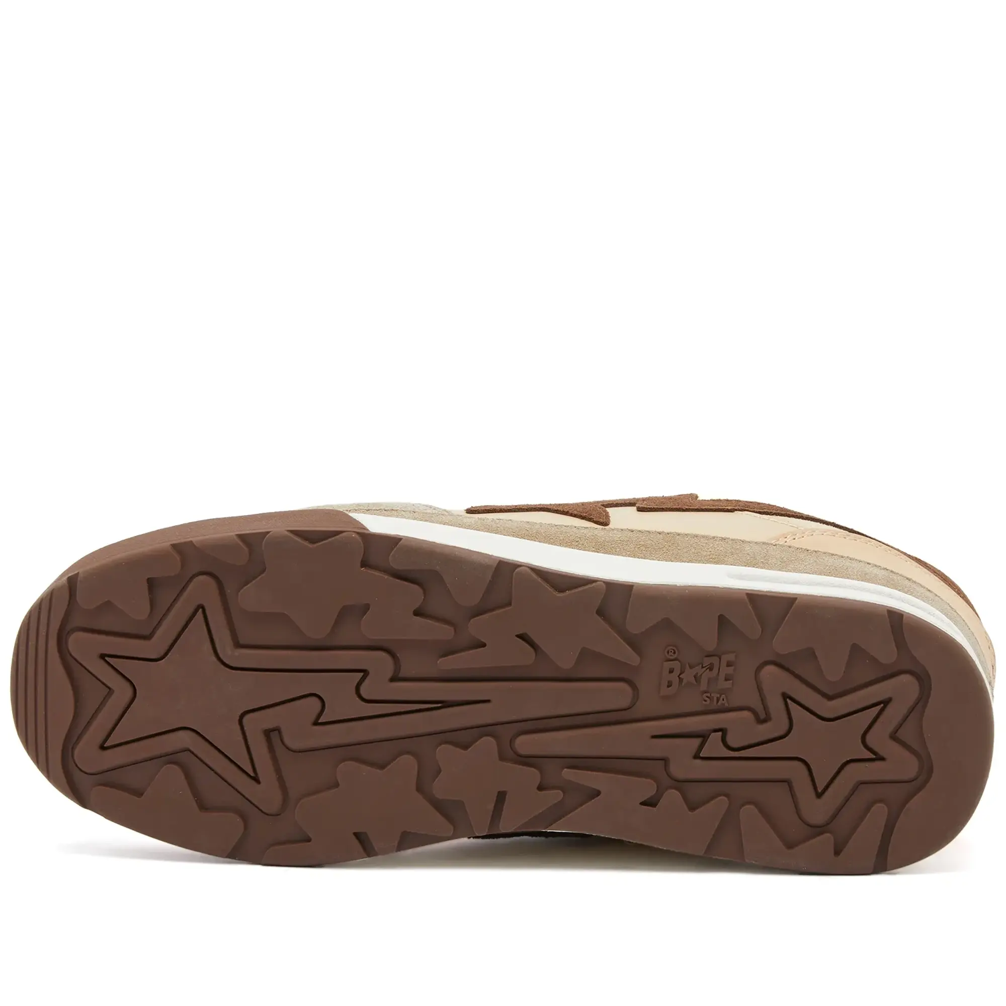 A Bathing Ape Men's Road Sta #1 Sneaker Beige