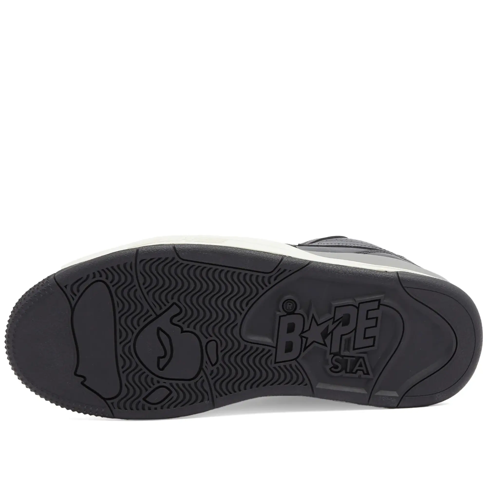 A Bathing Ape Men's Clutch Sta #1 Mid Sneaker Black