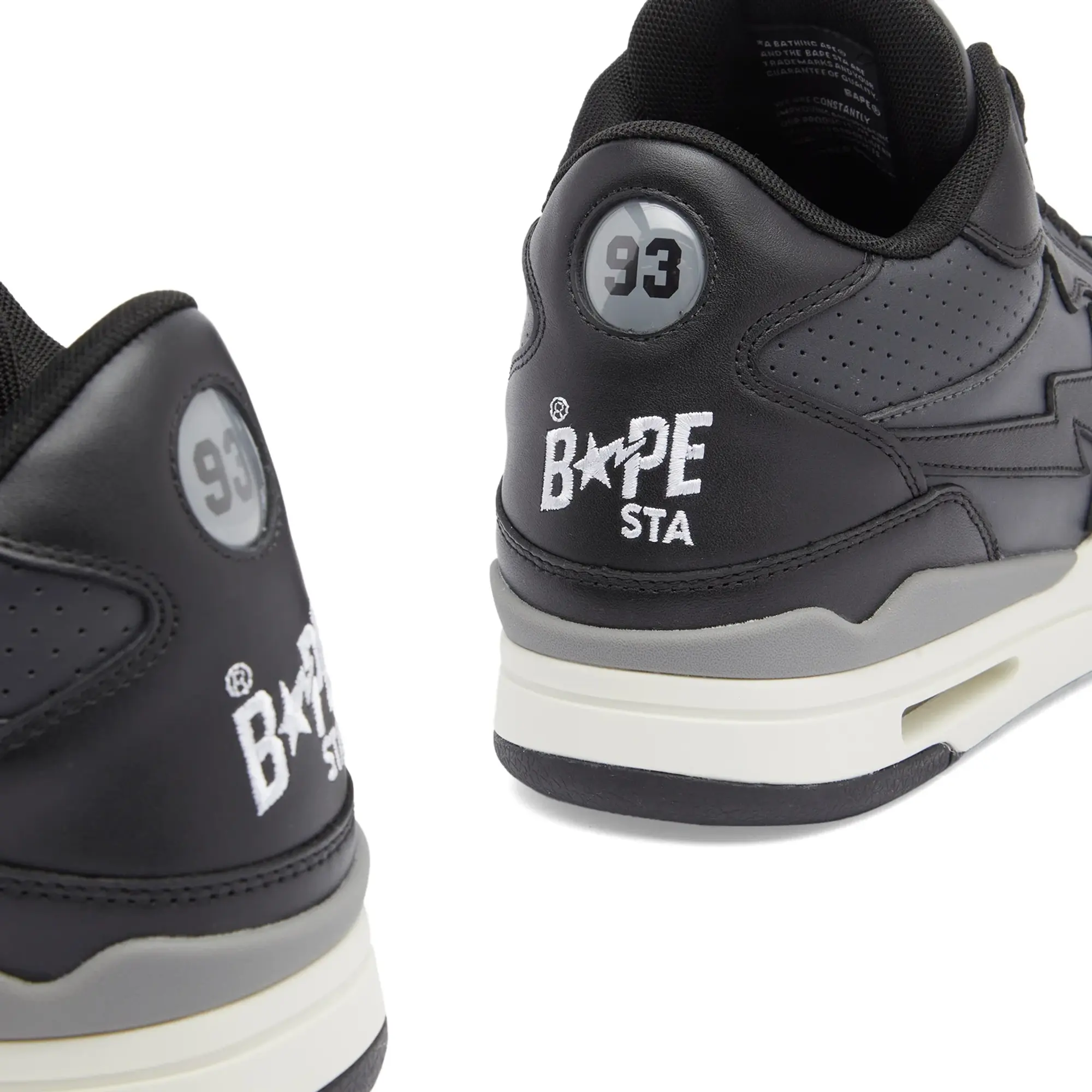 A Bathing Ape Men's Clutch Sta #1 Mid Sneaker Black