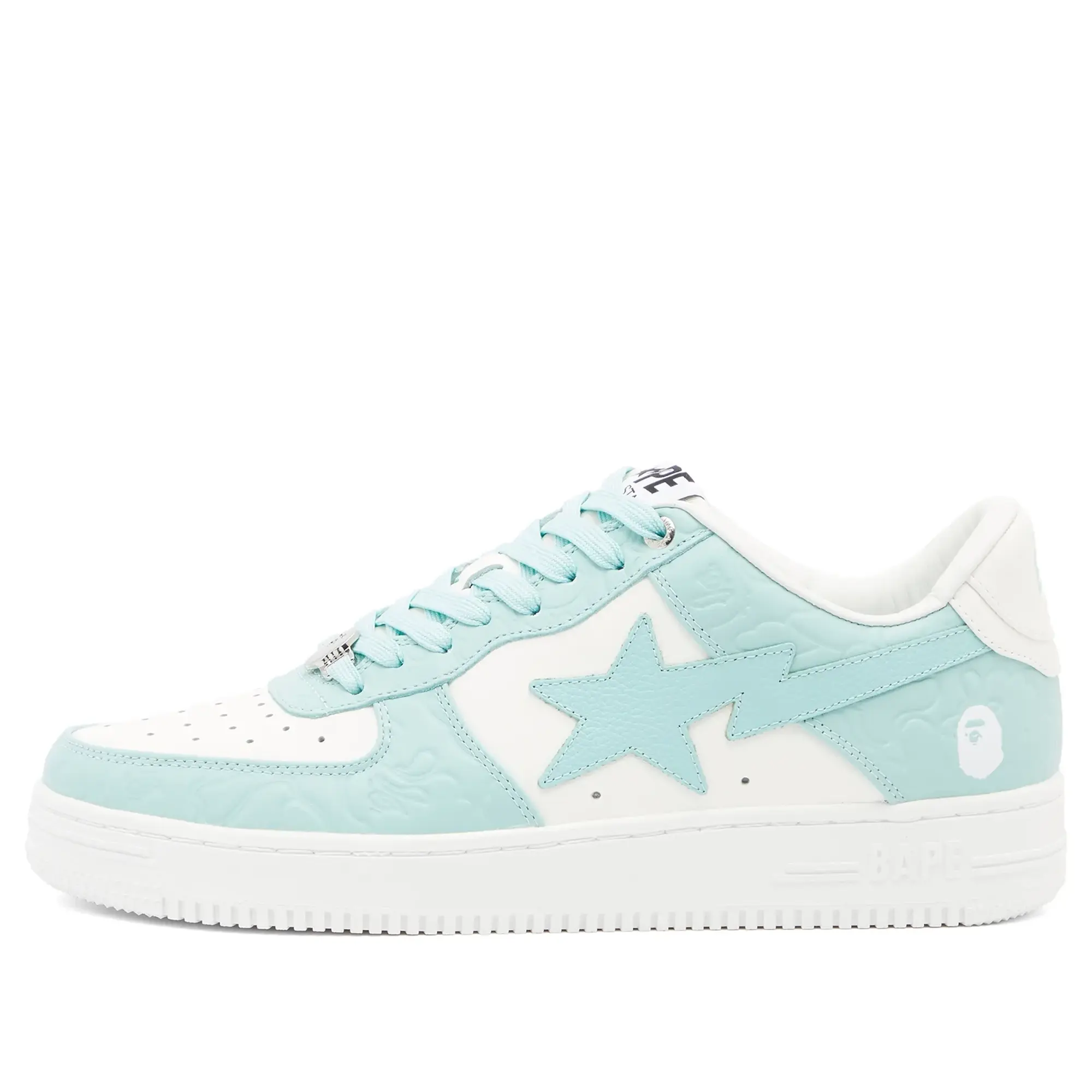 A Bathing Ape Men's BAPE Sta Nubuck Camo Sneaker Blue