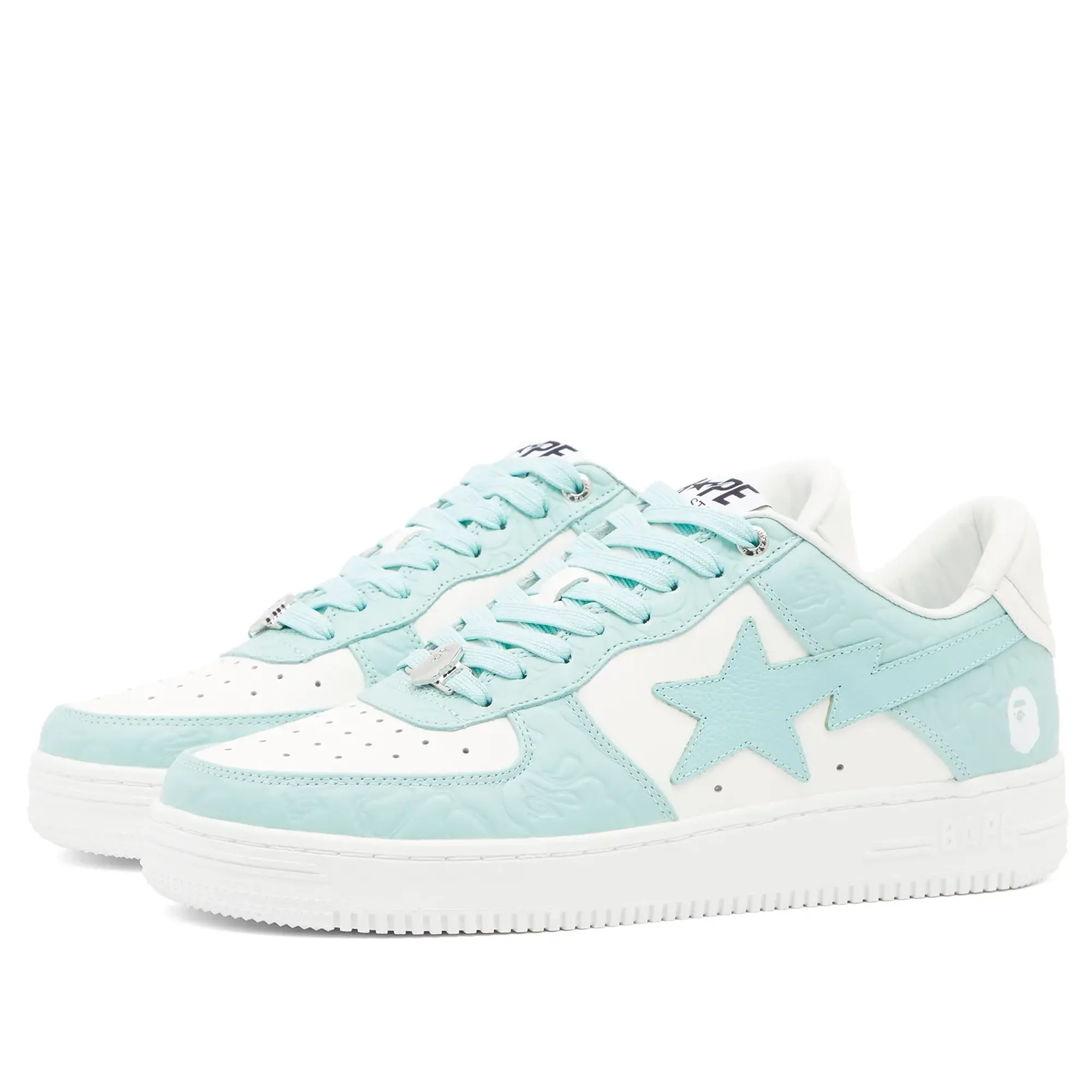 A Bathing Ape Men's BAPE Sta Nubuck Camo Sneaker Blue