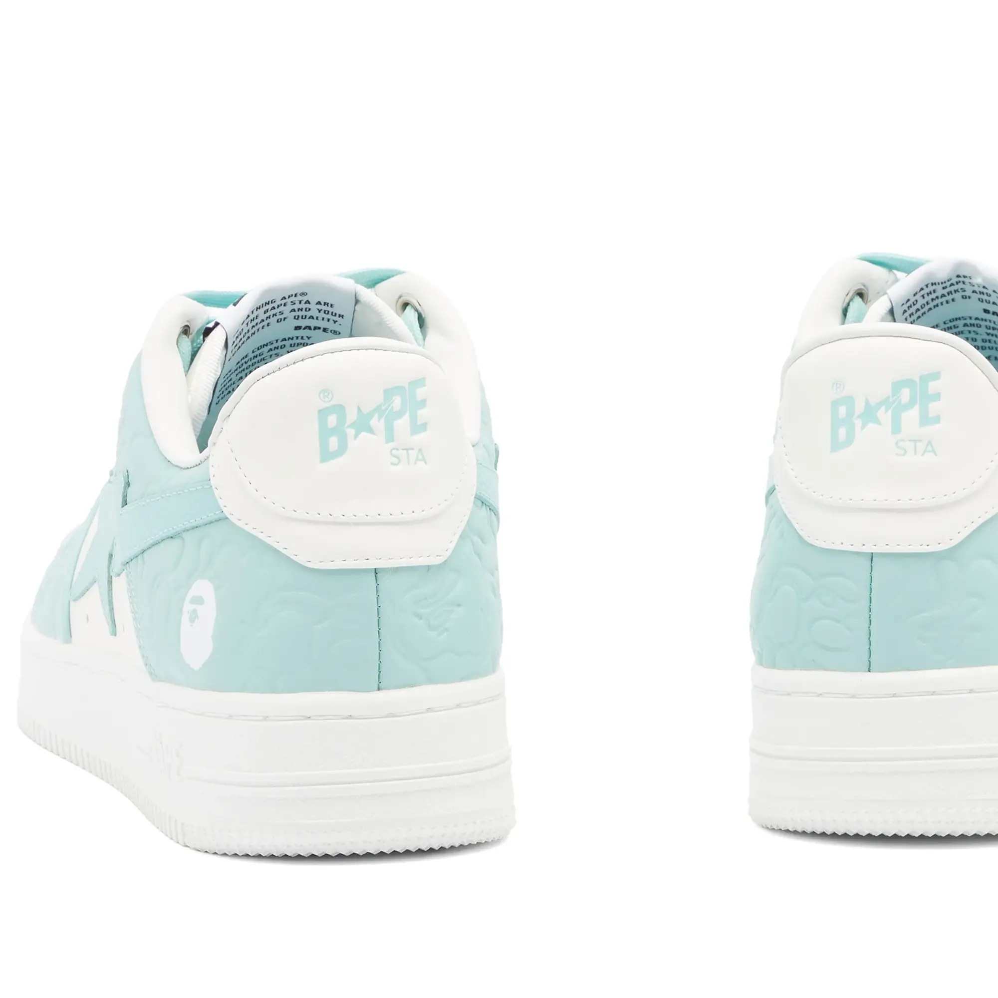 A Bathing Ape Men's BAPE Sta Nubuck Camo Sneaker Blue