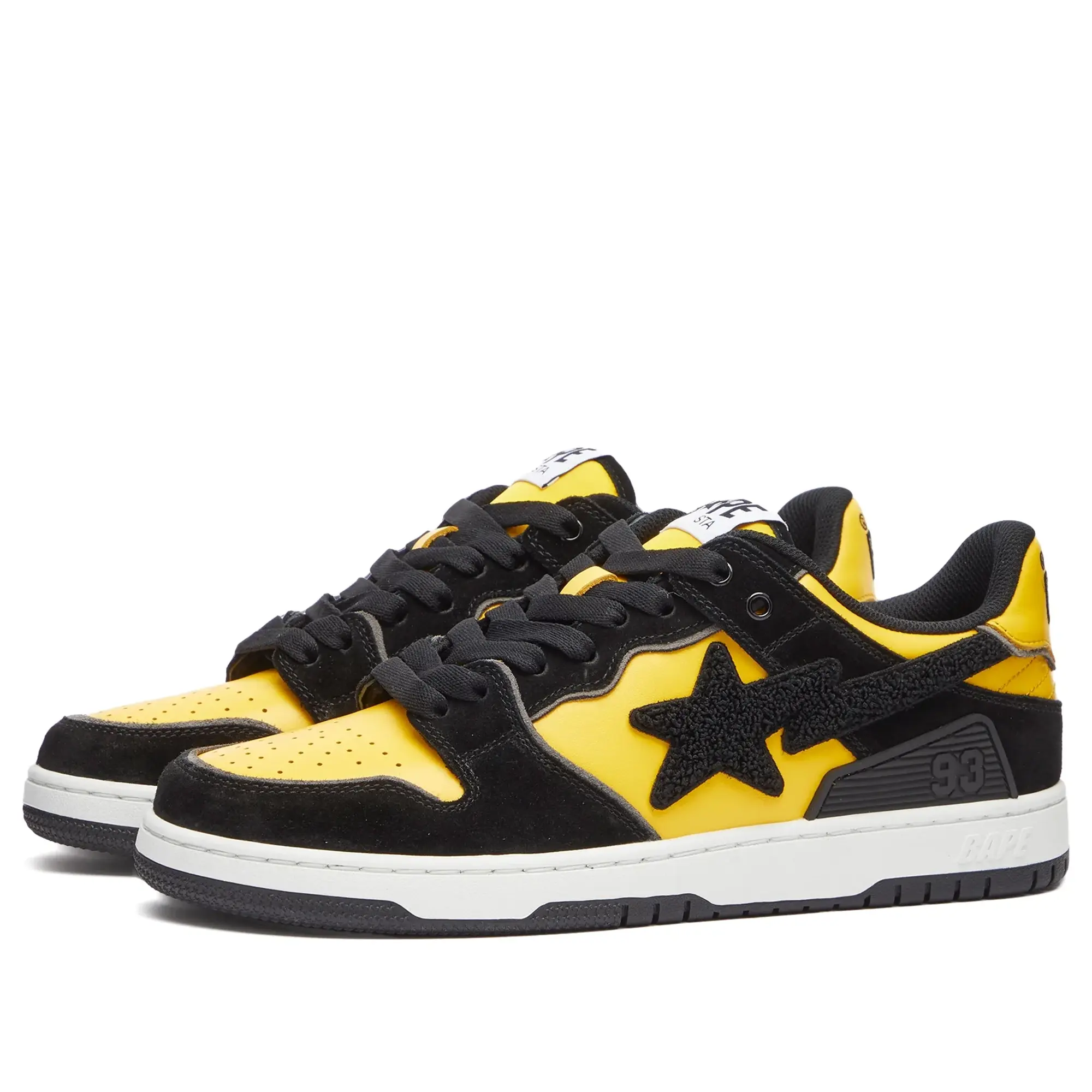 A Bathing Ape Men's SK8 Sta Sneaker Yellow