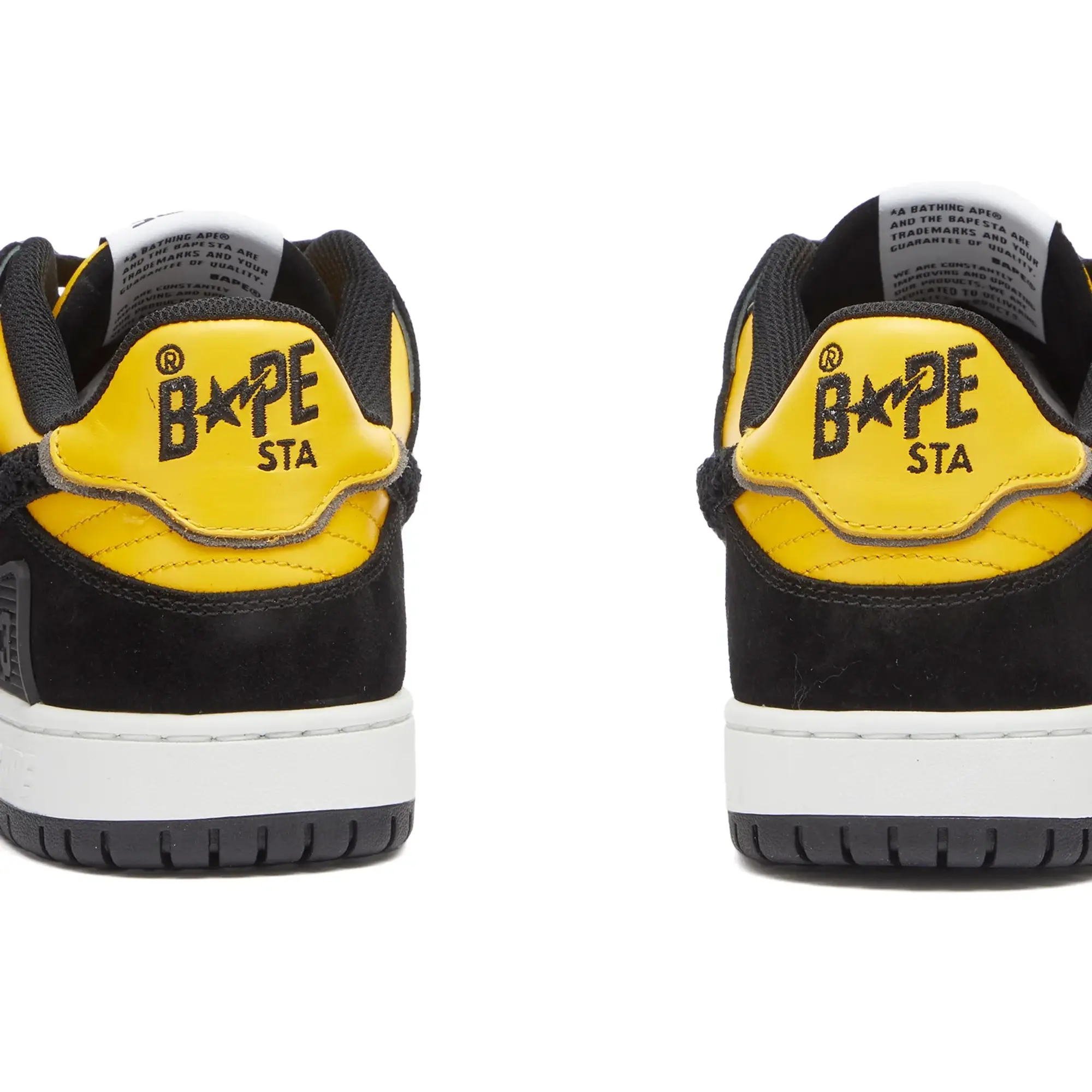 A Bathing Ape Men's SK8 Sta Sneaker Yellow
