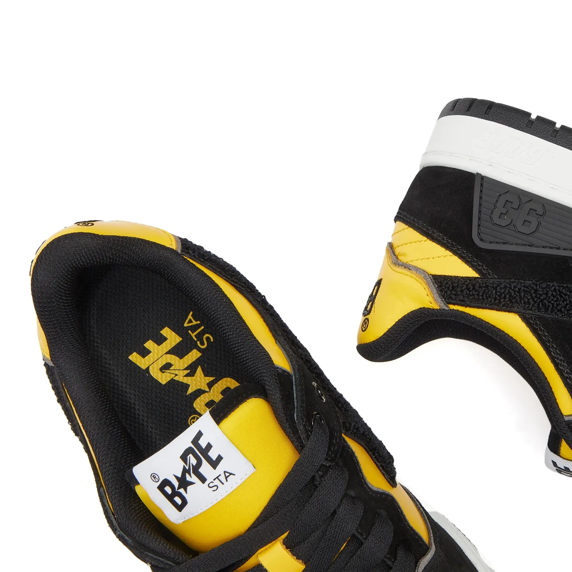 A Bathing Ape Men's SK8 Sta Sneaker Yellow