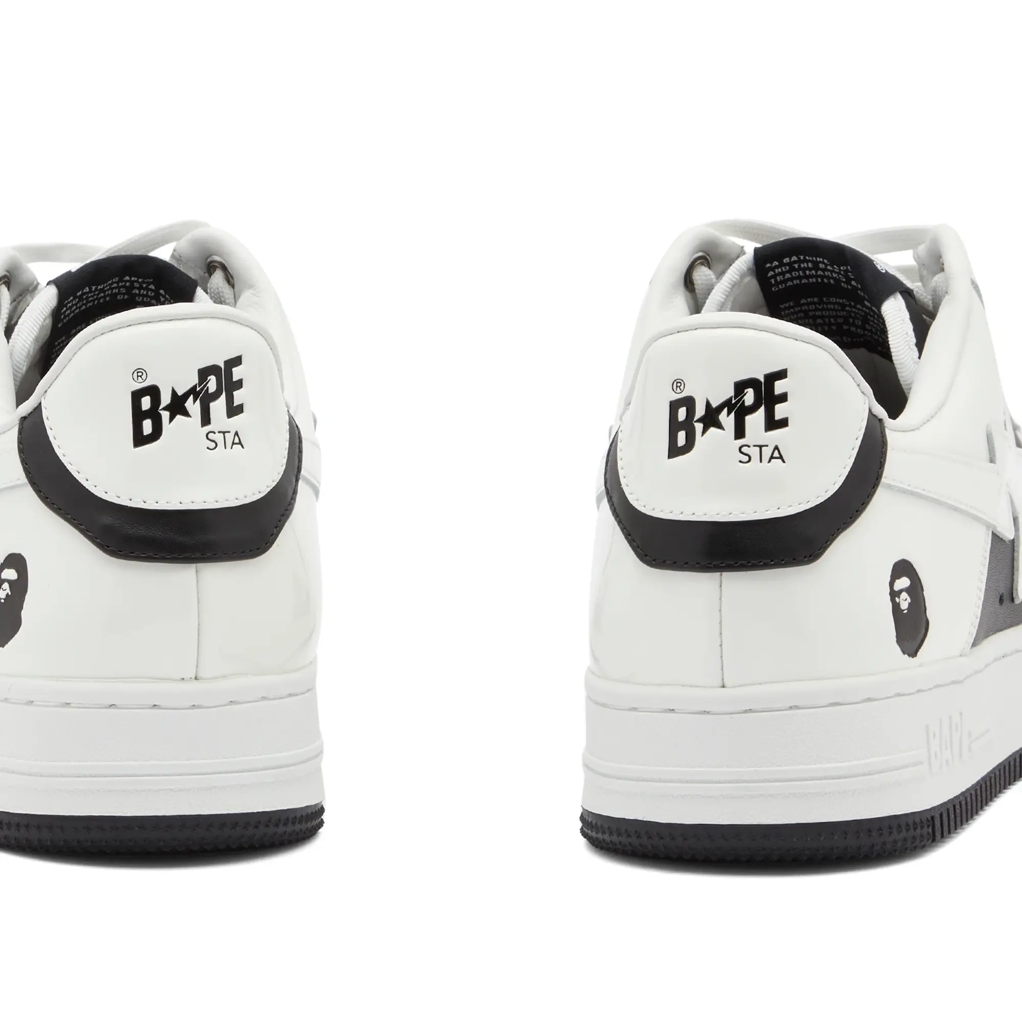 A Bathing Ape Men's BAPE Sta Leather Sneaker Black