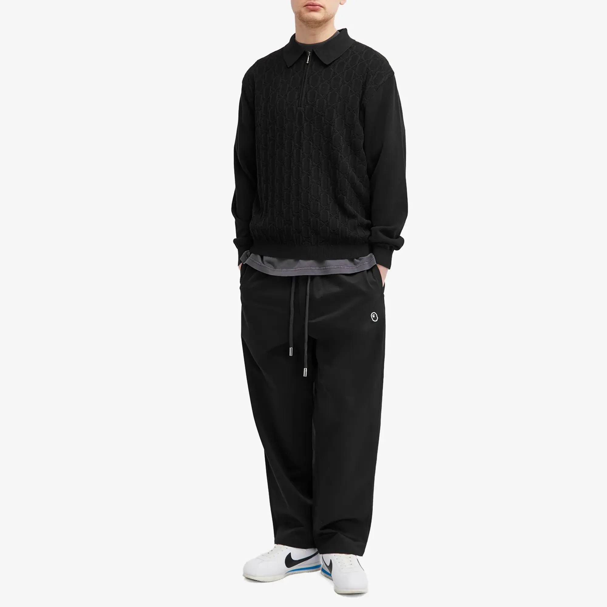 A Bathing Ape Men's One Point Easy Chino Pants Black