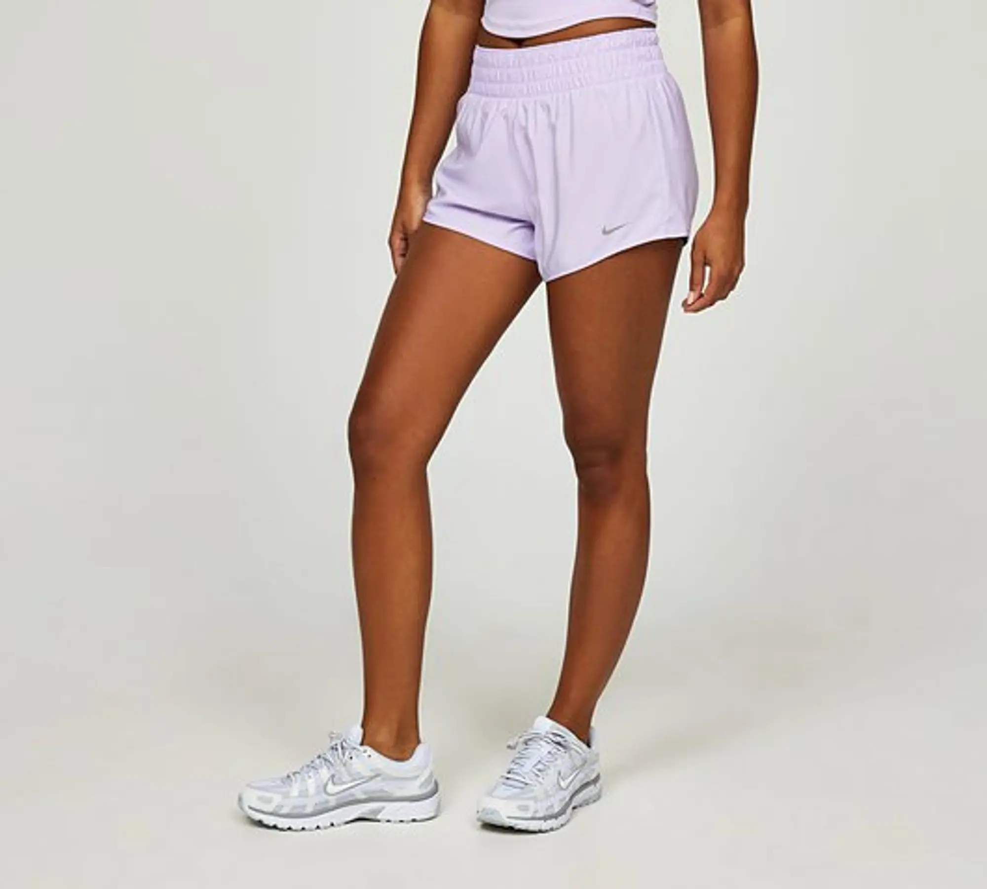 Nike Womens One Dri-FIT Mid-Rise 3 inch Short - Purple - Size XS - Purple