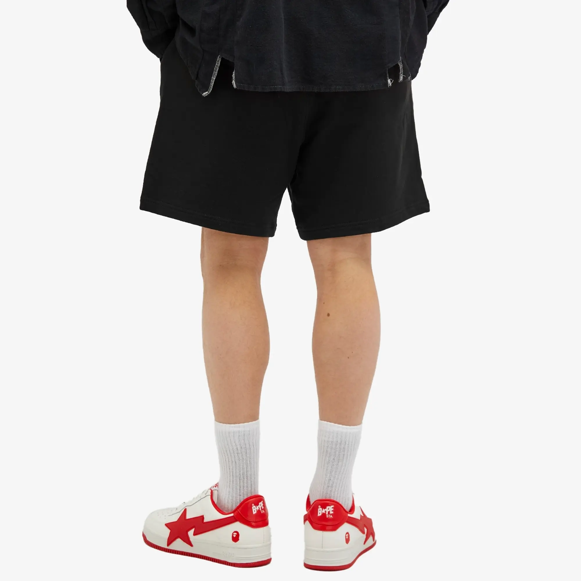 A Bathing Ape Men's One Point Sweat Short Black