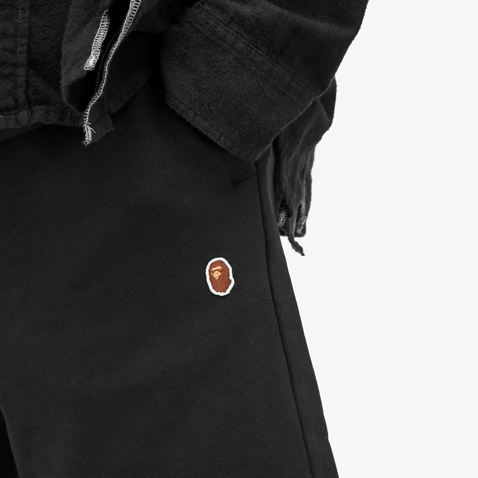 A Bathing Ape Men's One Point Sweat Short Black