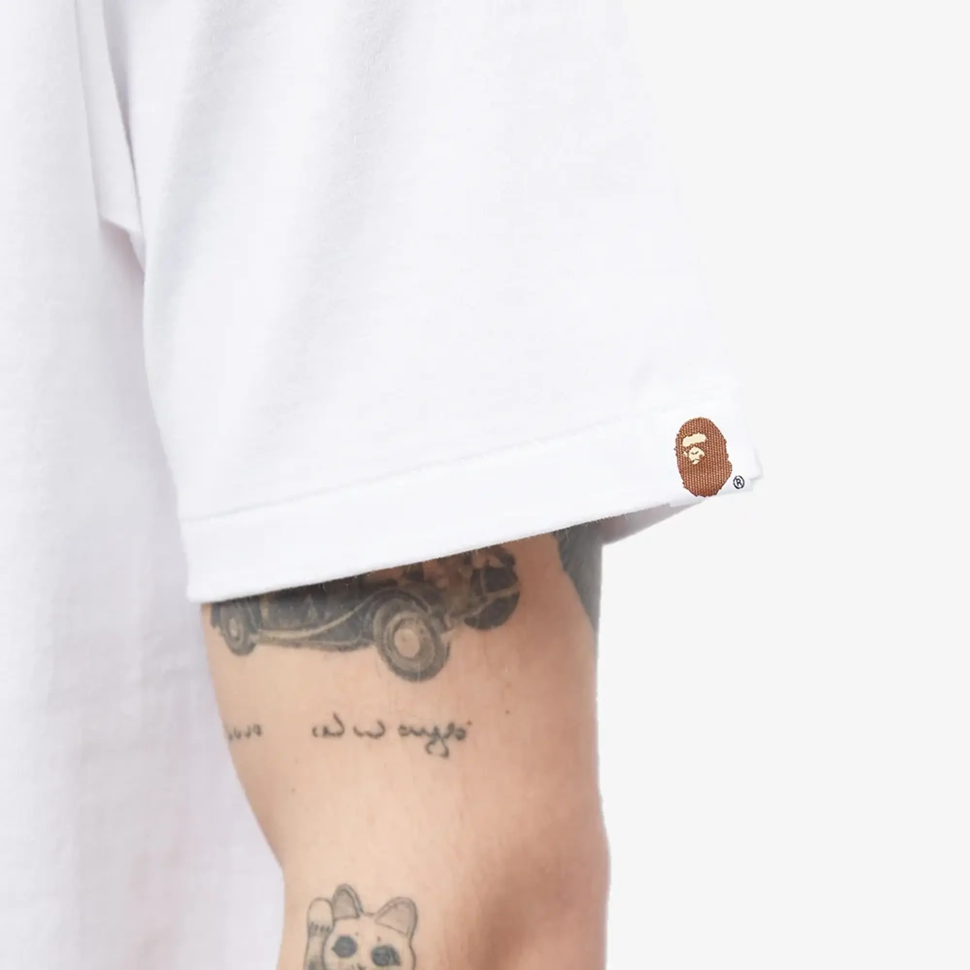 END. x A Bathing Ape Men's 'Bowling' T-Shirt White
