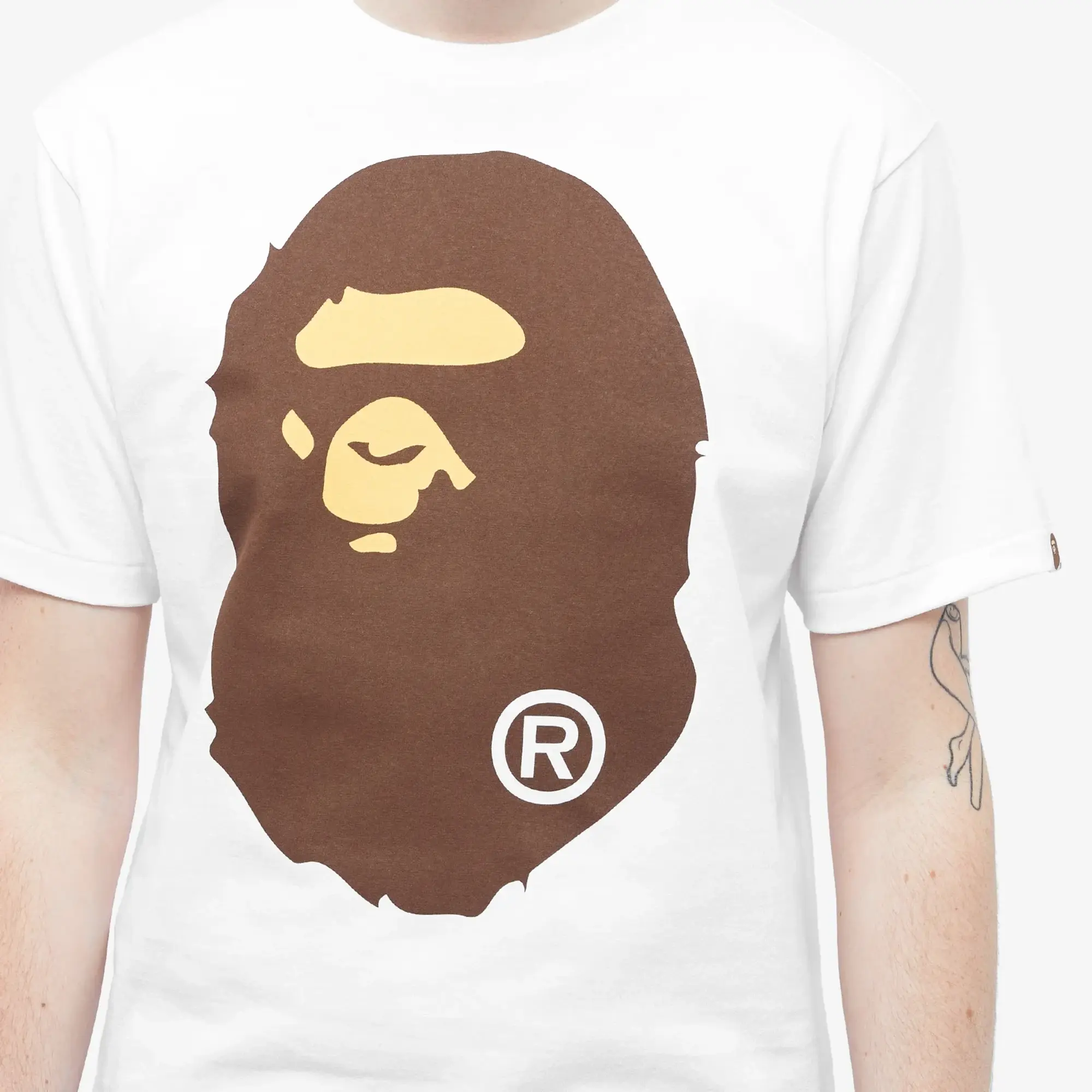 A Bathing Ape Men's Classic Big Ape Head T-Shirt White